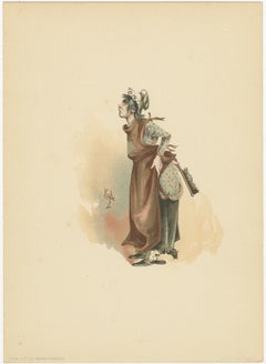 Die kleine Marchioness aus dem alten Kuriositätenladen - 1889 Druck nach Dickens