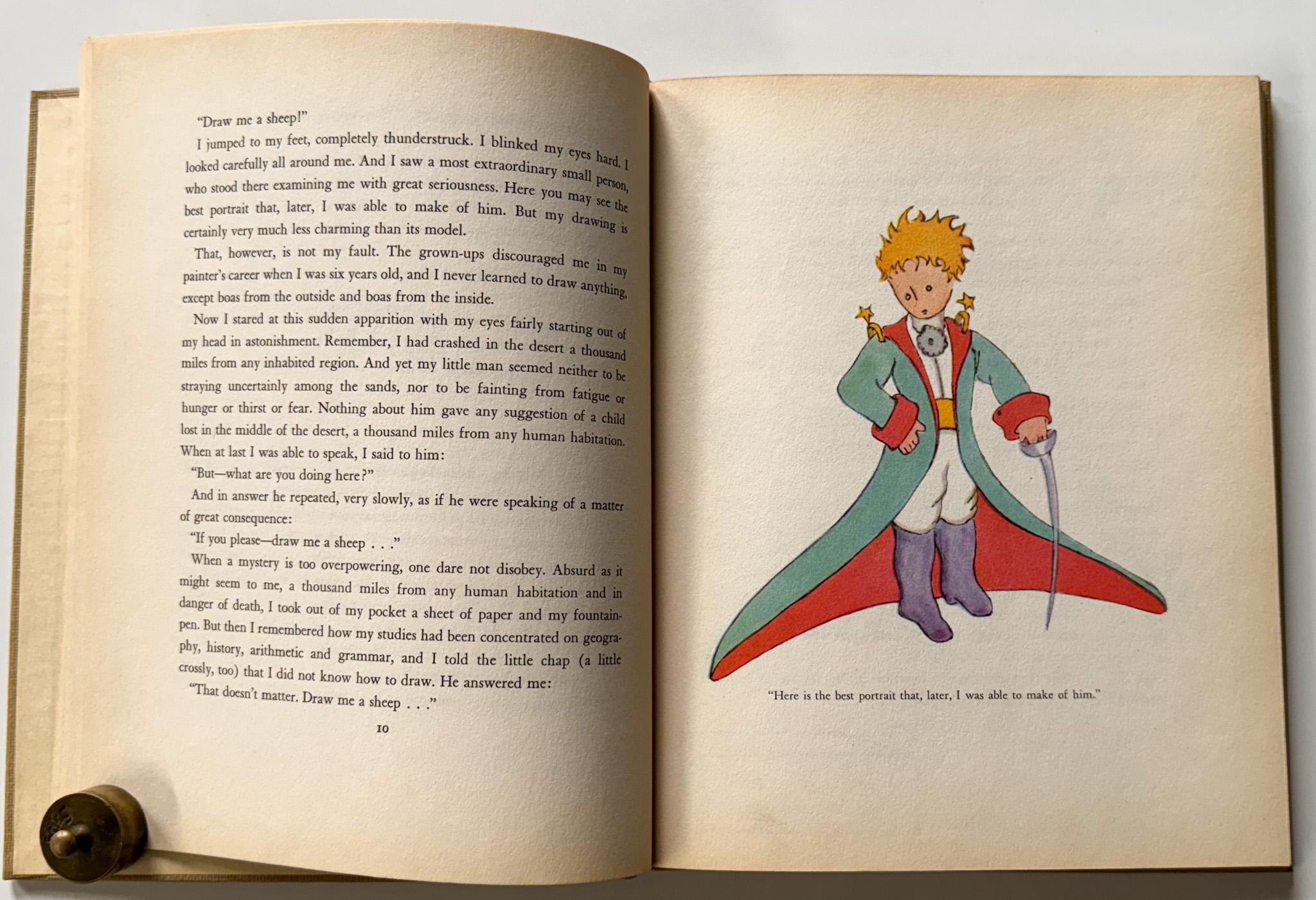 Carta Il Piccolo Principe (Prima edizione, sesta stampa)