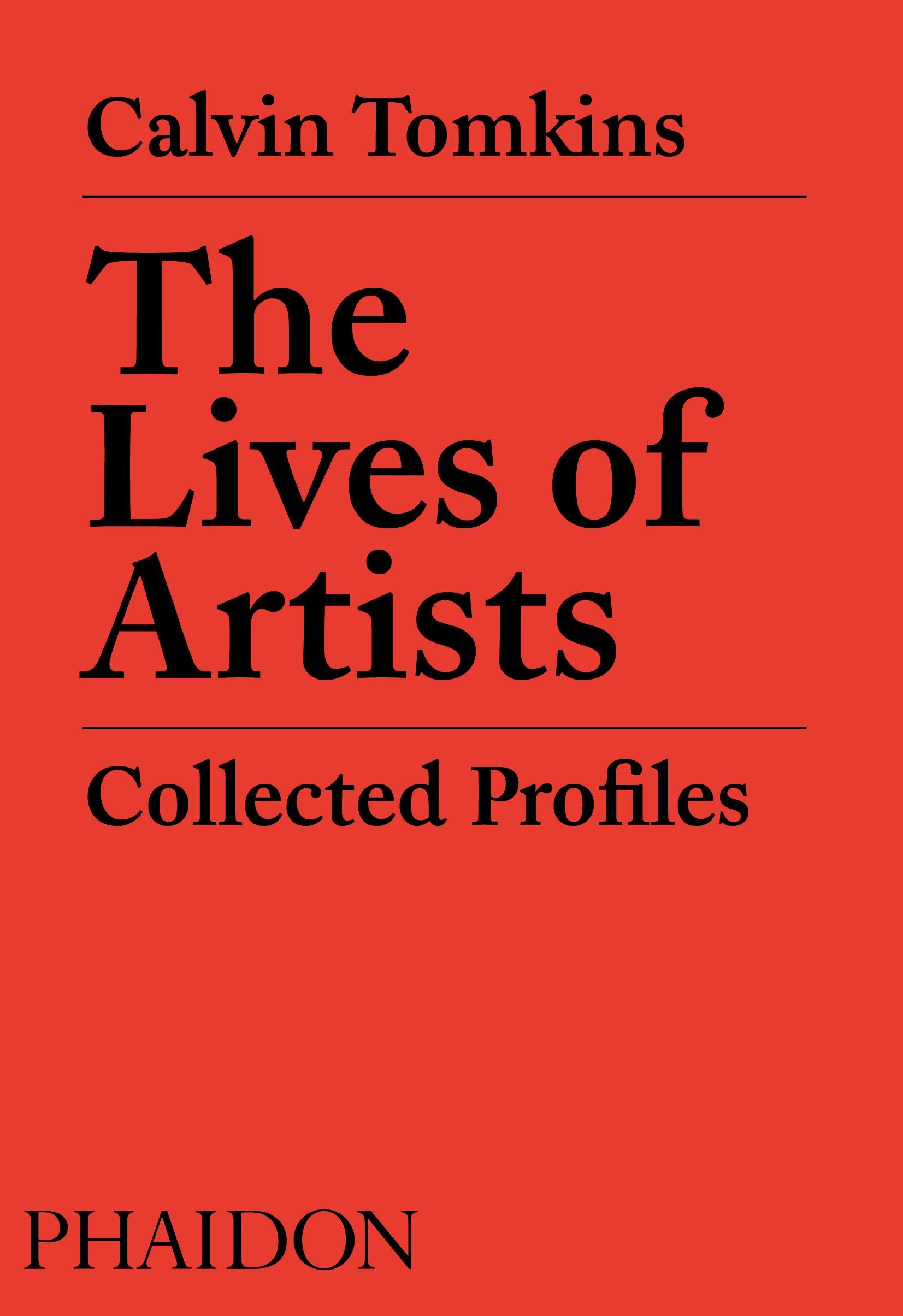 The Lives of Artists Collected Profiles by Calvin Tomkins In New Condition For Sale In New York, NY