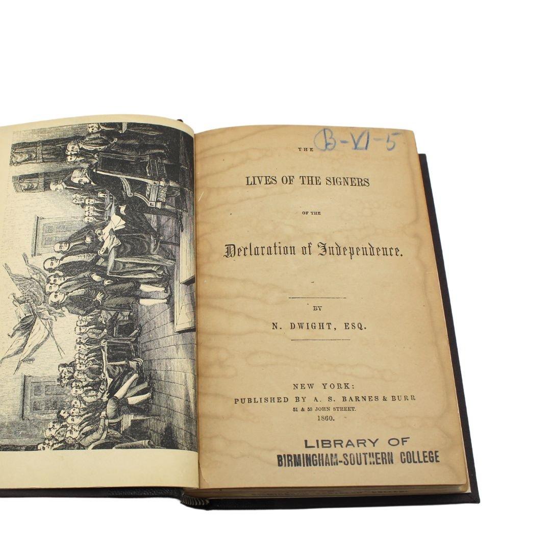 Fédéral « The Lives of the Signers of the Declaration of Independence » de N. Dwight, 1860 en vente