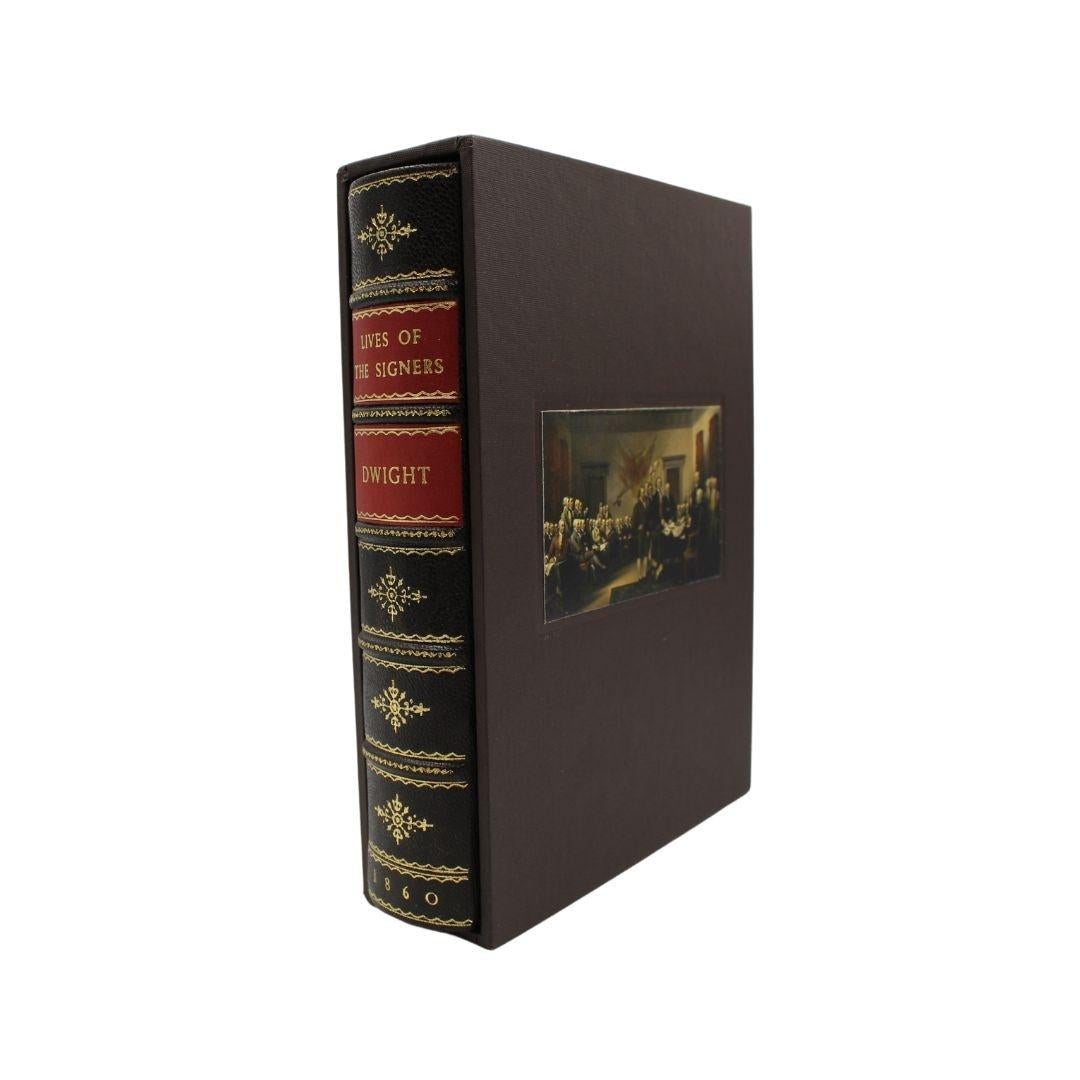 Cuir « The Lives of the Signers of the Declaration of Independence » de N. Dwight, 1860 en vente