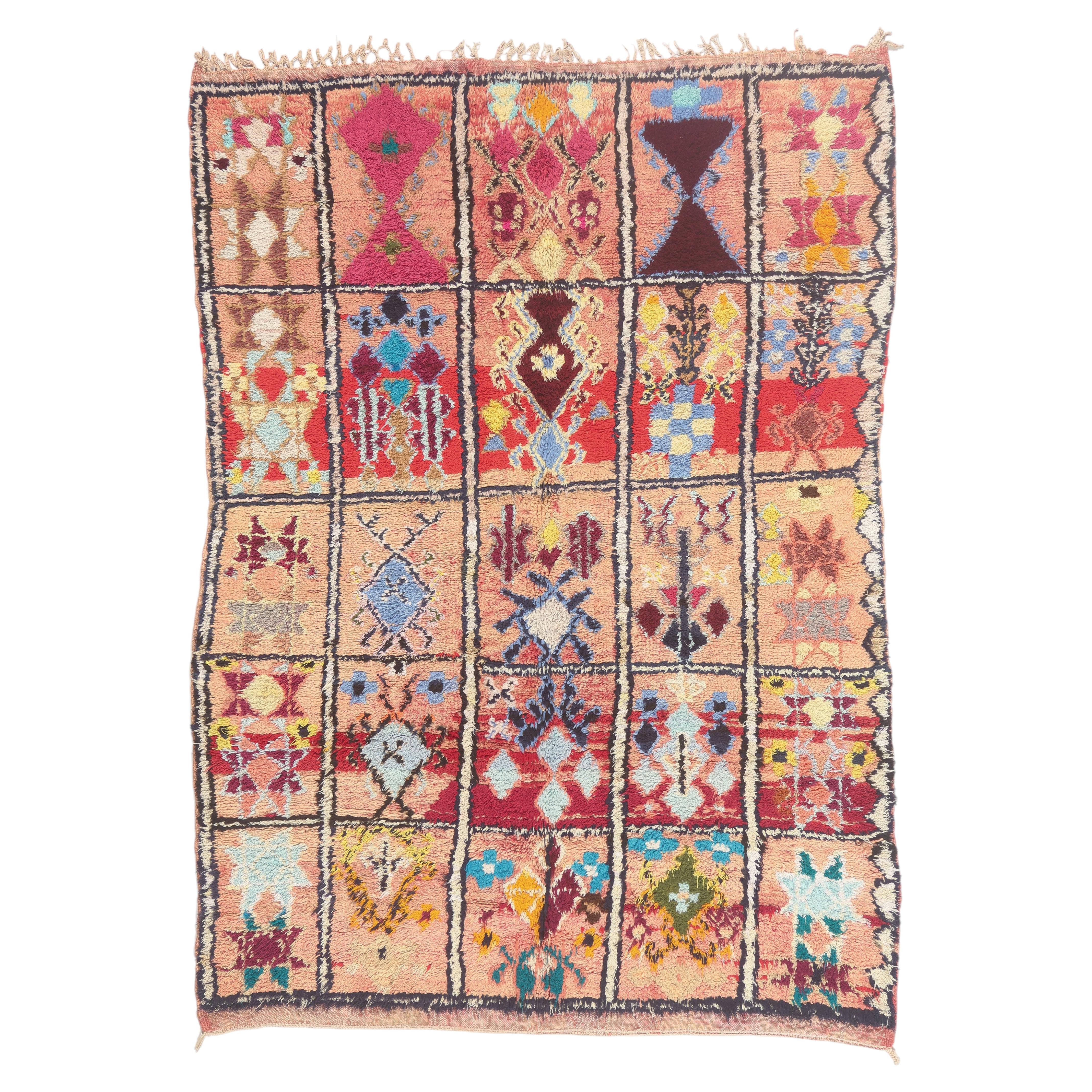 The Living Chronicle: A Vintage Boujad Moroccan Masterpiece of Sacred Harmony