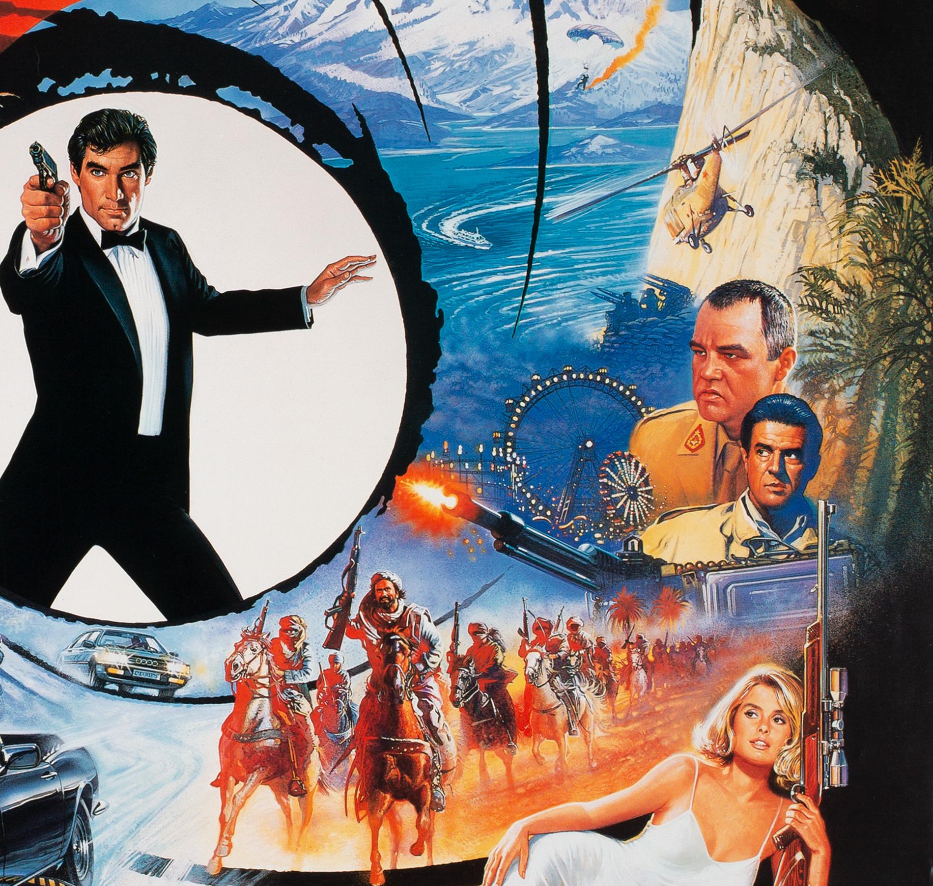 20th Century The Living Daylights 1987 Japanese B2 Film Movie Poster, James Bond