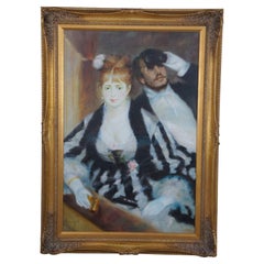 The Loge - After Pierre Auguste Renoir Impressionist Oil Painting Portrait Frame