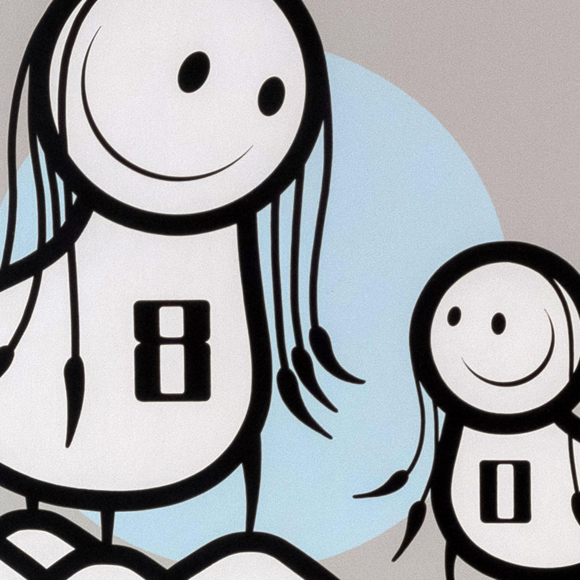 Le temps des familles - Art urbain Painting par The London Police 