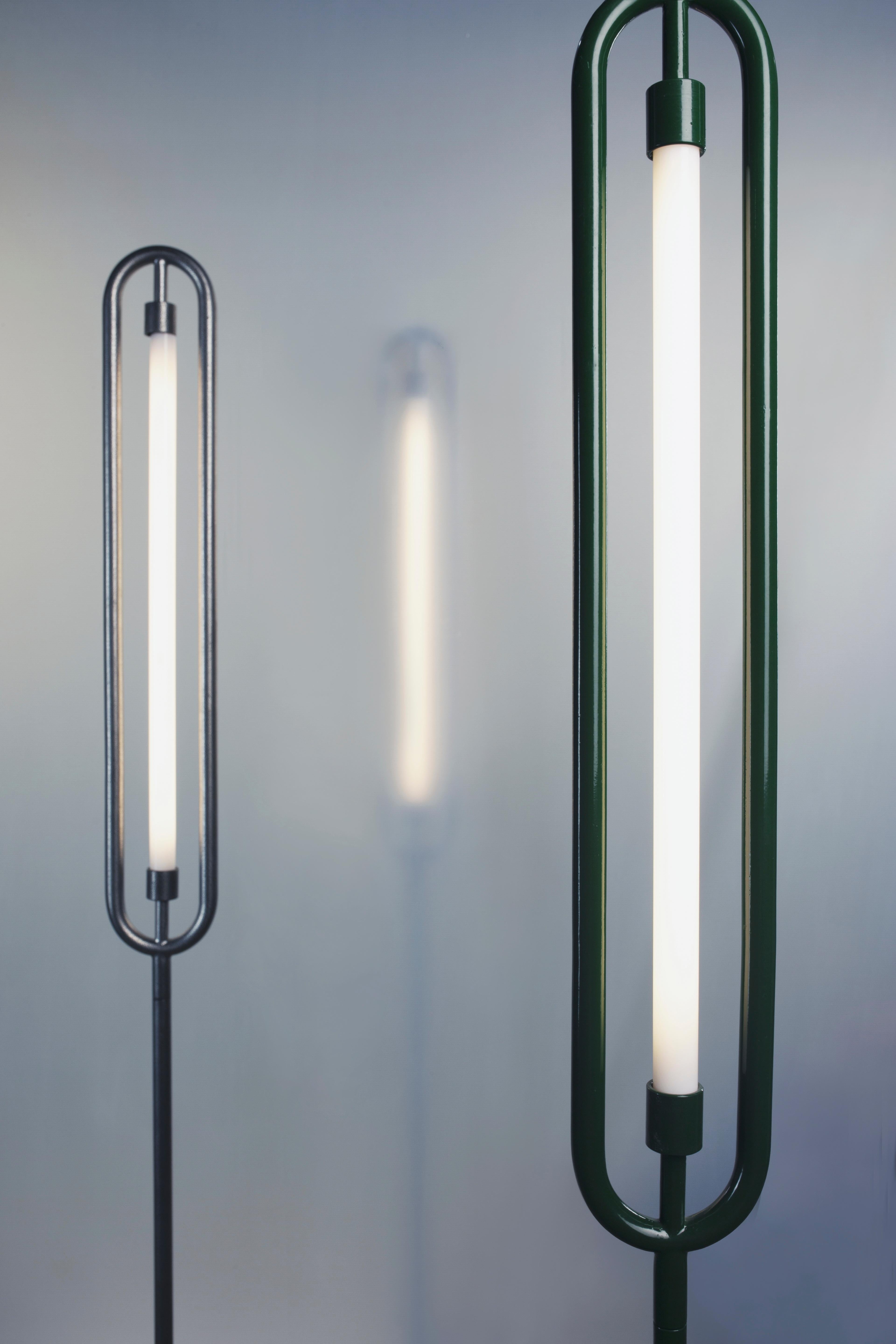 The Loop Floor Lamp with Integrated LED and Brass In New Condition For Sale In Mumbai, IN