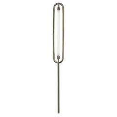 The Loop Floor Lamp with Integrated LED and Brass