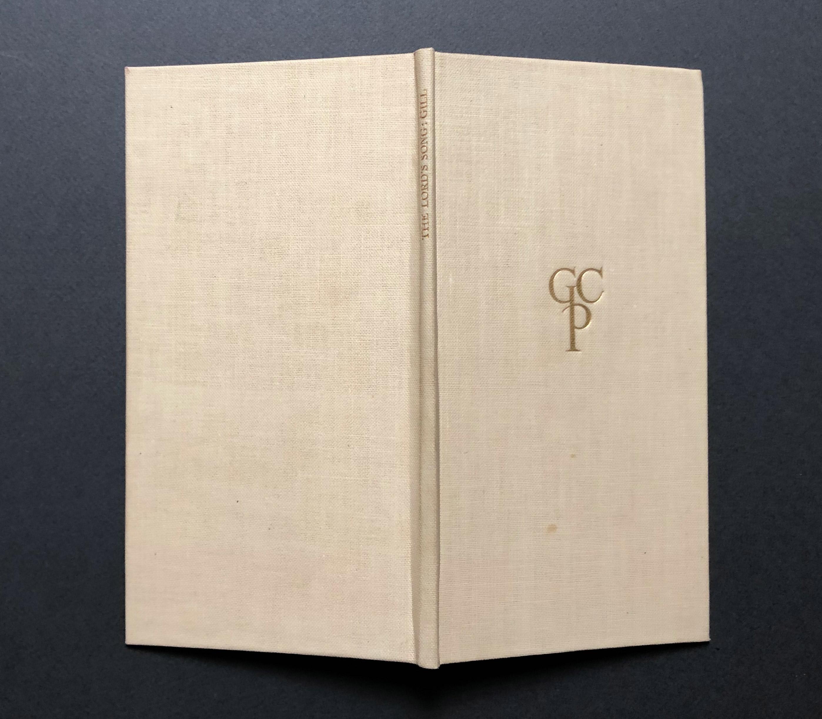 The Lord's Song: A Sermon by Eric Gill – GOLDEN COCKEREL PRESS In Excellent Condition For Sale In Middletown, NY