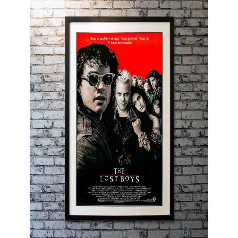The Lost Boys, Unframed Poster, 1987

Original US One Sheet (27 X 41 Inches). After moving to a new town, two brothers discover that the area is a haven for vampires.

Year: 1987
Nationality: Original US One Sheet
Condition: Unfolded &