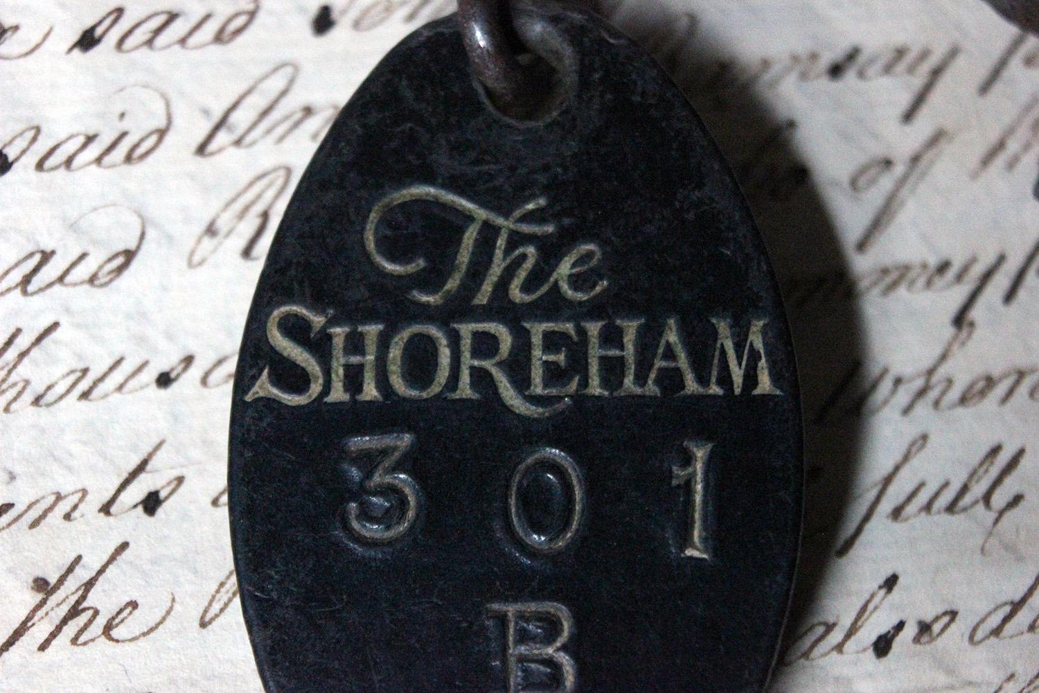 The Lost Key, A c.1930s Hotel Key for Room 301B, The Shoreham, Washington USA 2