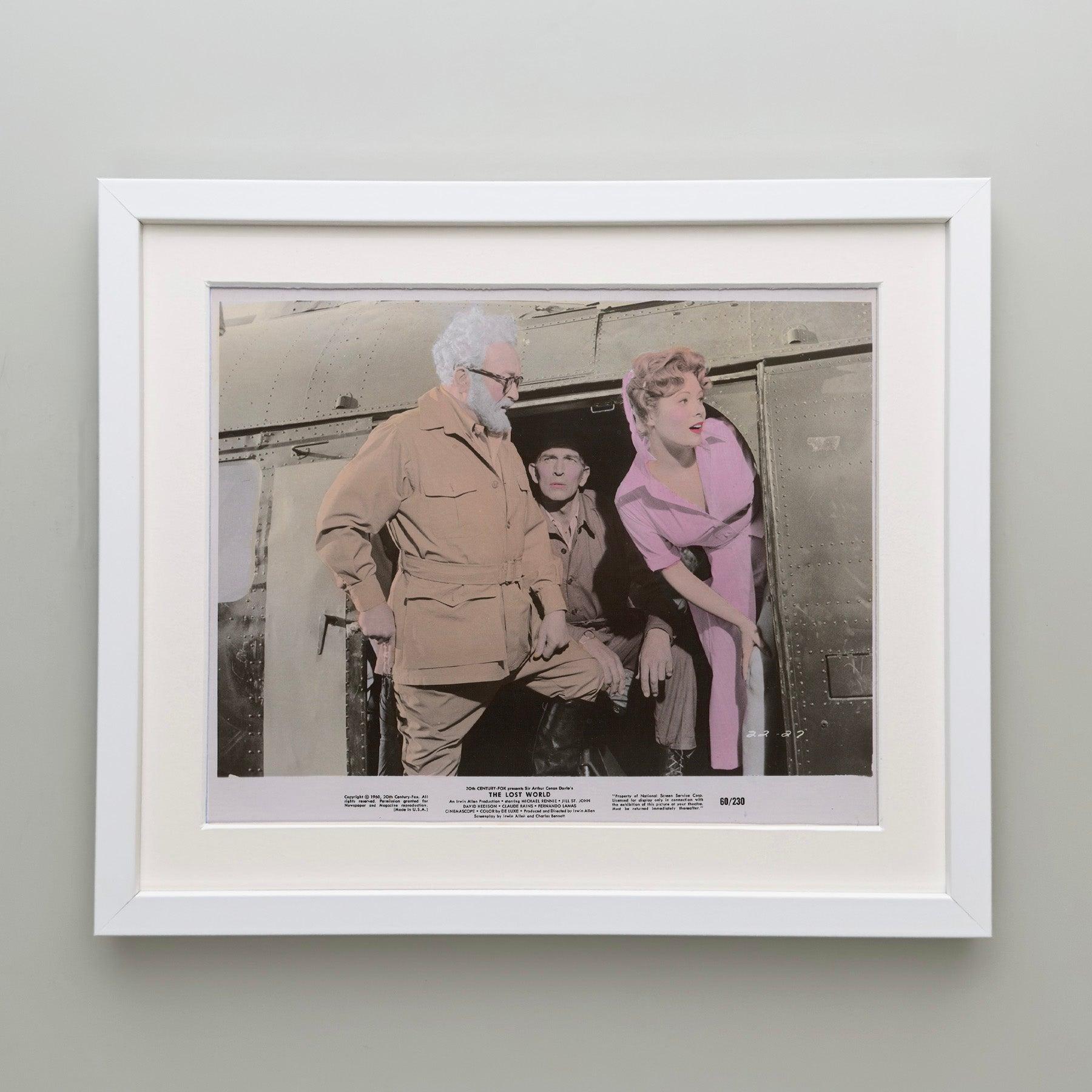Die verlorene Welt 1960 Lobbykarte - Gerahmt im Zustand „Hervorragend“ im Angebot in Bath, Somerset