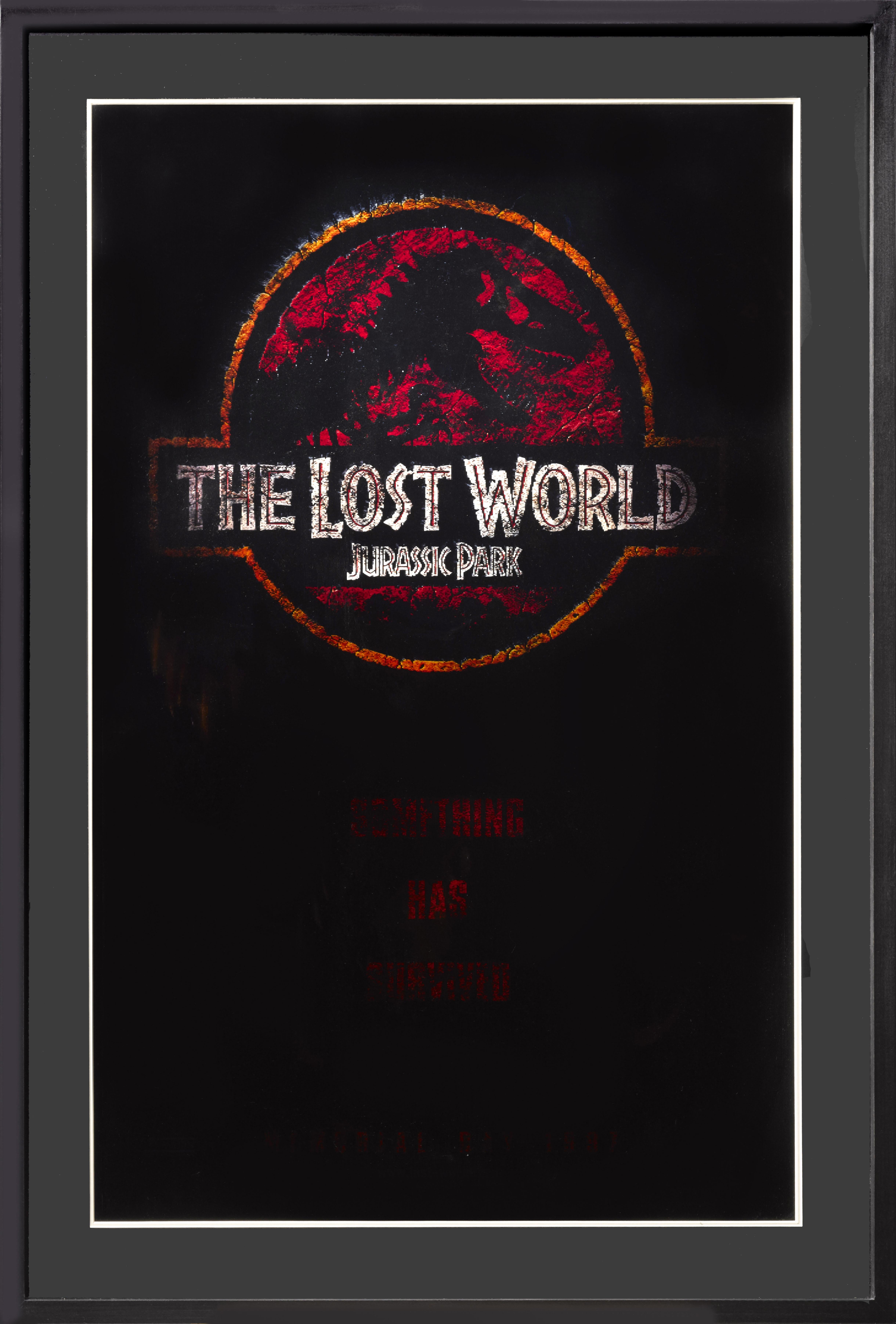Original US-Stil dieses 3D-Lentikular-Poster, das mehrere Bilder zeigt, je nachdem, wo Sie stehen, um es zu betrachten. Dieser Film aus dem Jahr 1997 war die Fortsetzung unter der Regie von Steven Spielberg, mit Jeff Goldblum, Julianne Moore und