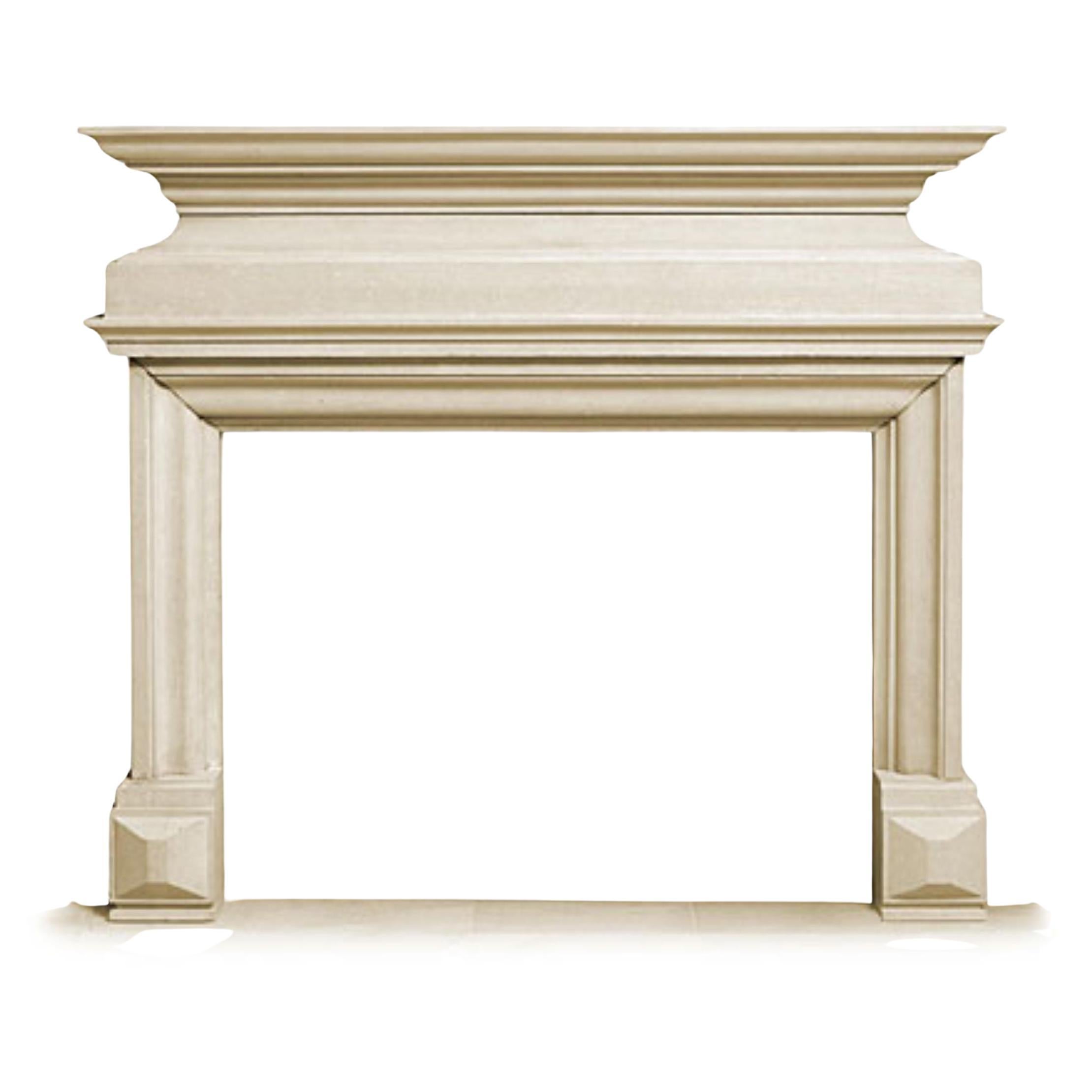 The Louis XIII: A Classical Stone Fireplace in the Style of the Louis XIII Era