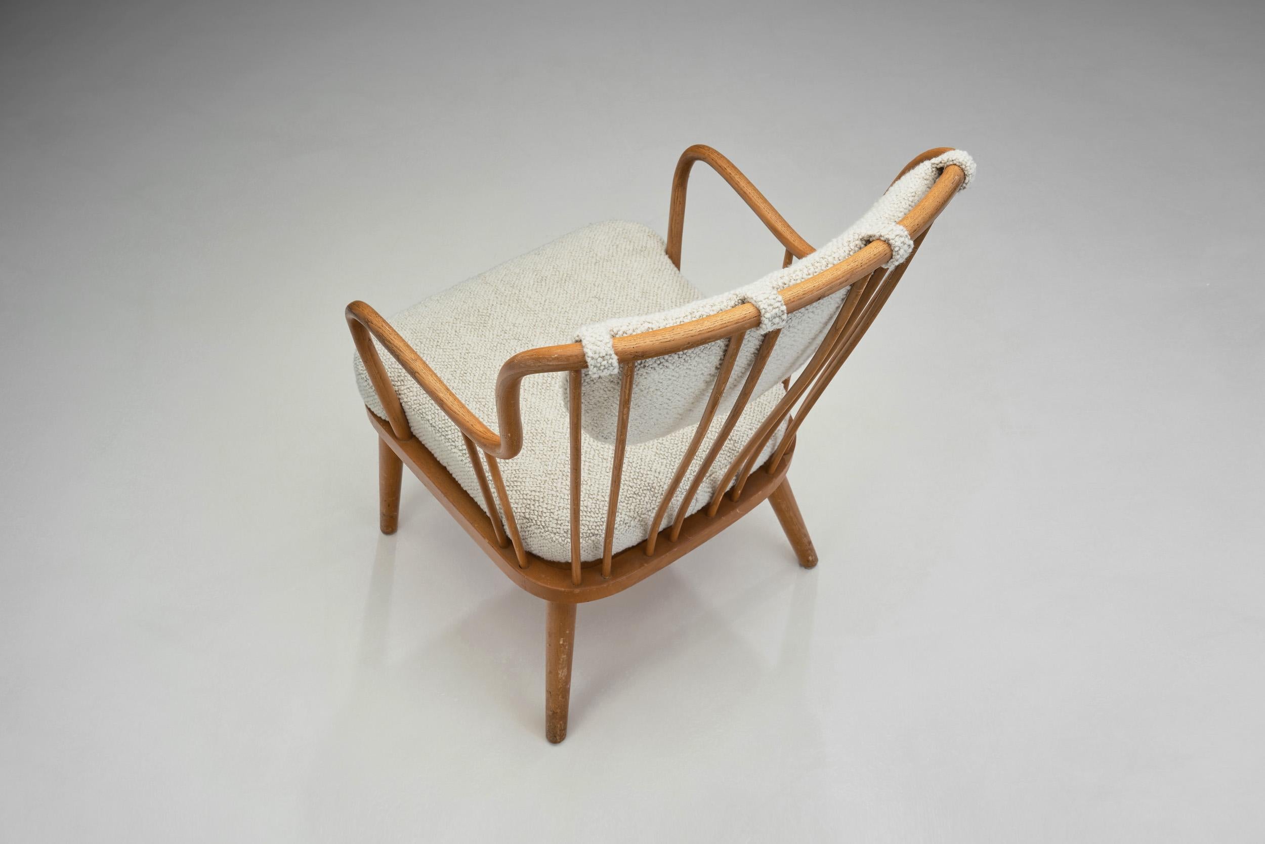 Loungesessel von Aage Herman Olsen für Fritz Hansen, Dänemark 1940er Jahre im Angebot 4