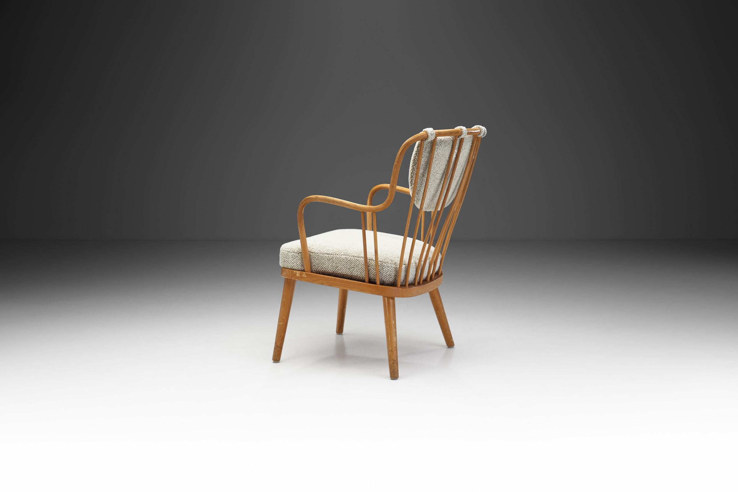 Loungesessel von Aage Herman Olsen für Fritz Hansen, Dänemark 1940er Jahre (Dänisch) im Angebot