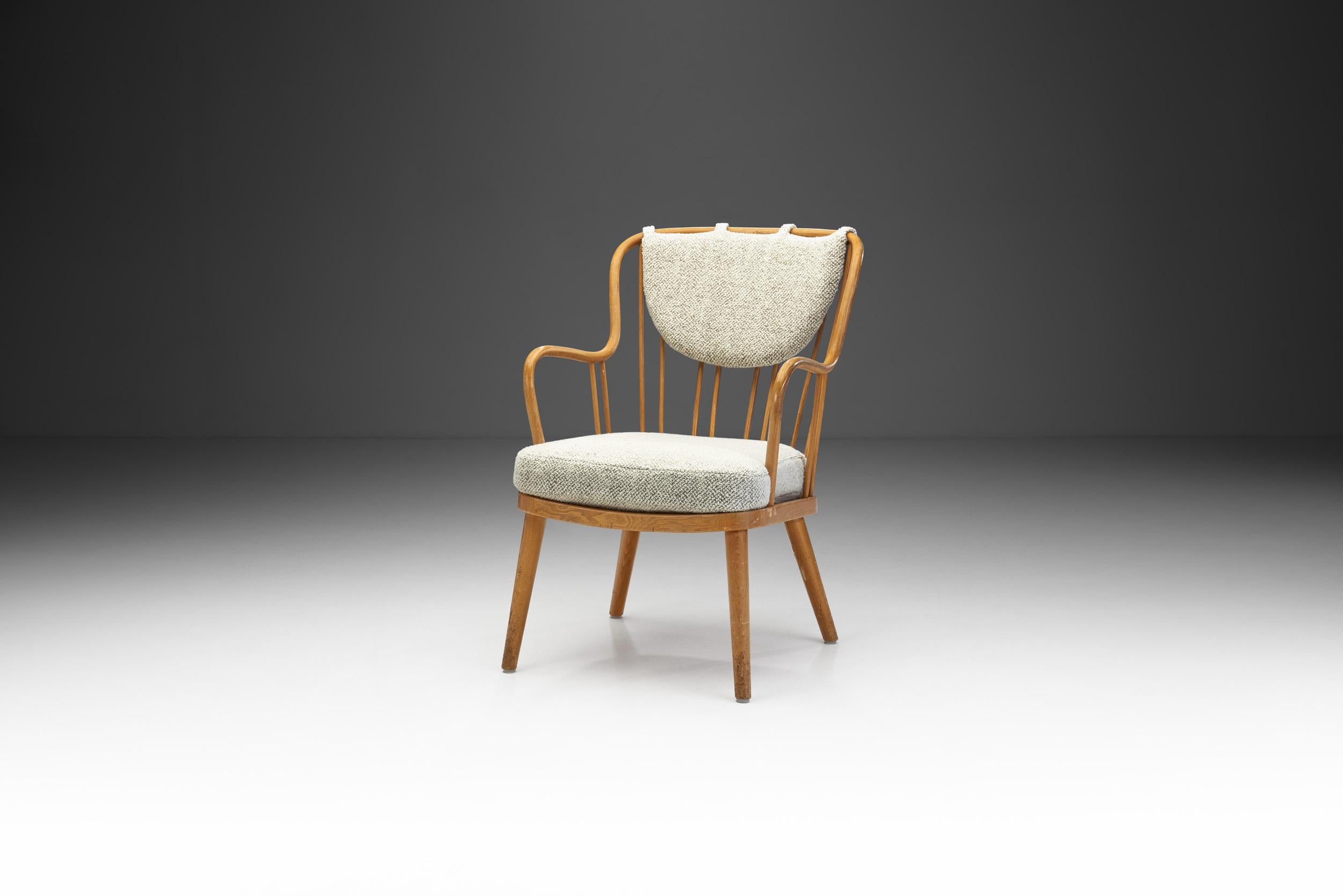 Loungesessel von Aage Herman Olsen für Fritz Hansen, Dänemark 1940er Jahre im Zustand „Gut“ im Angebot in Utrecht, NL