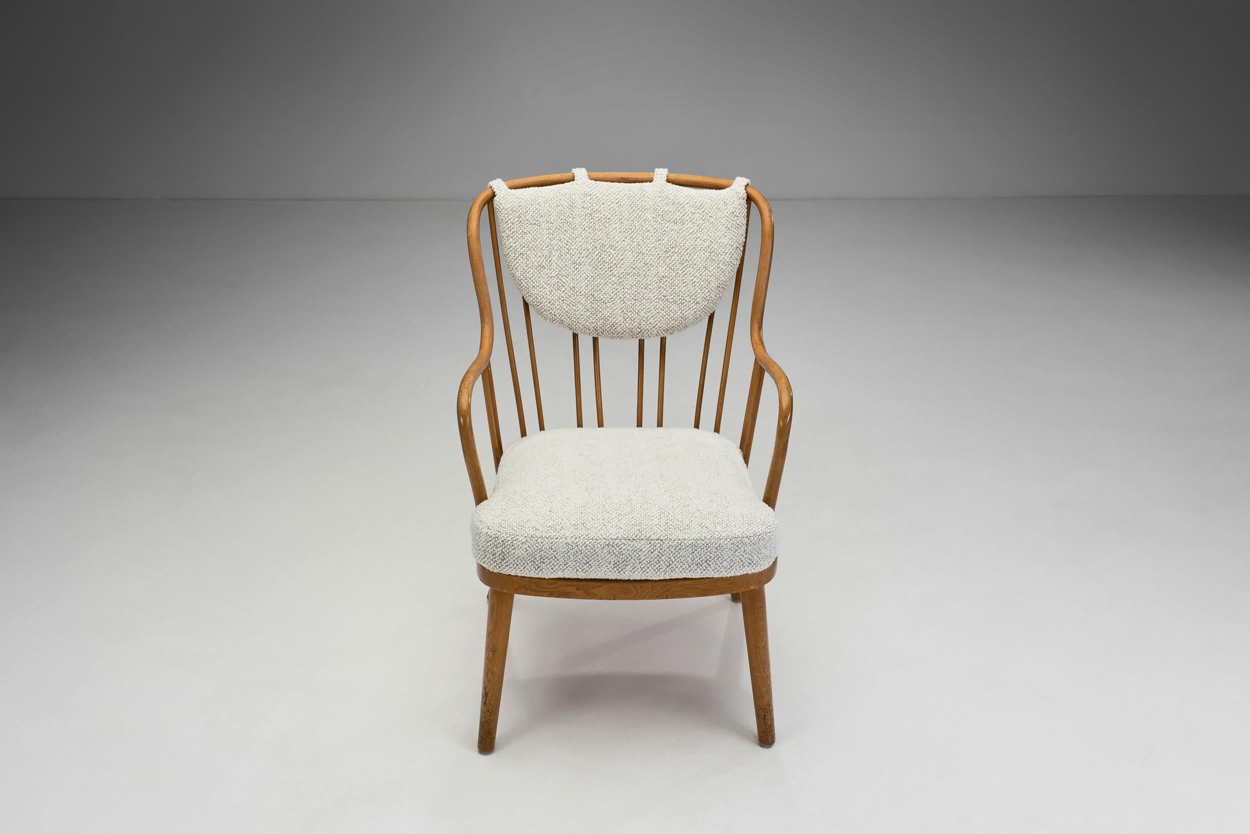 Milieu du XXe siècle Fauteuil de salon d'Aage Herman Olsen pour Fritz Hansen, Danemark, années 1940 en vente