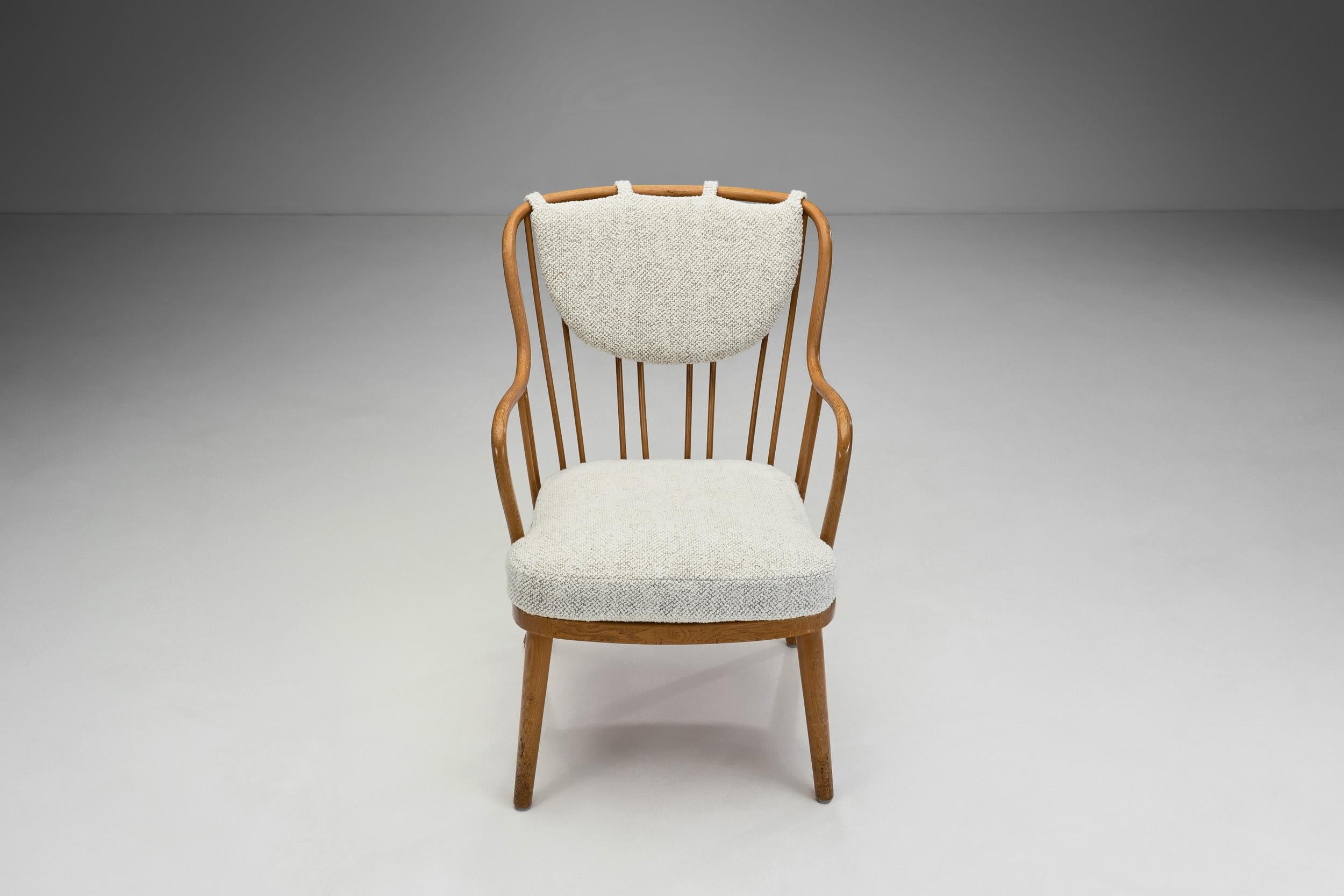 Loungesessel von Aage Herman Olsen für Fritz Hansen, Dänemark 1940er Jahre (Mitte des 20. Jahrhunderts) im Angebot