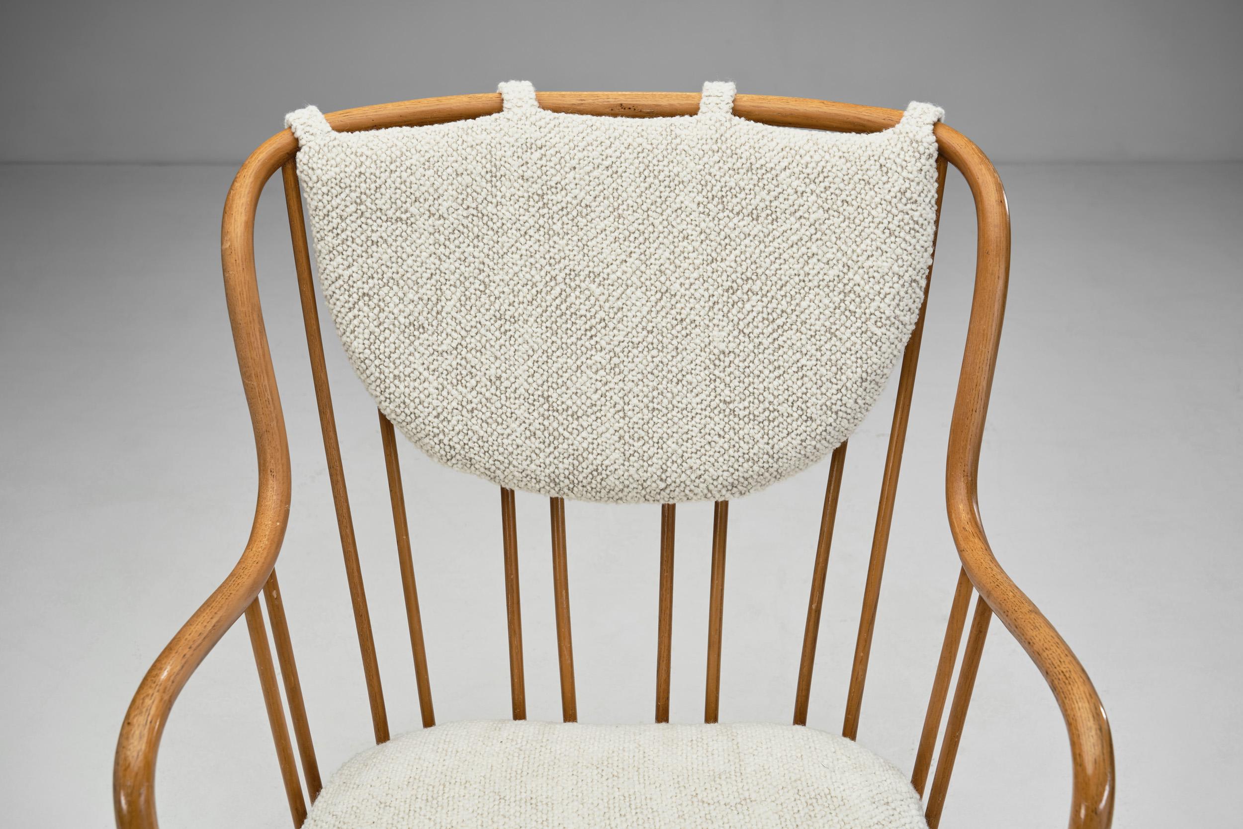 Tissu Fauteuil de salon d'Aage Herman Olsen pour Fritz Hansen, Danemark, années 1940 en vente