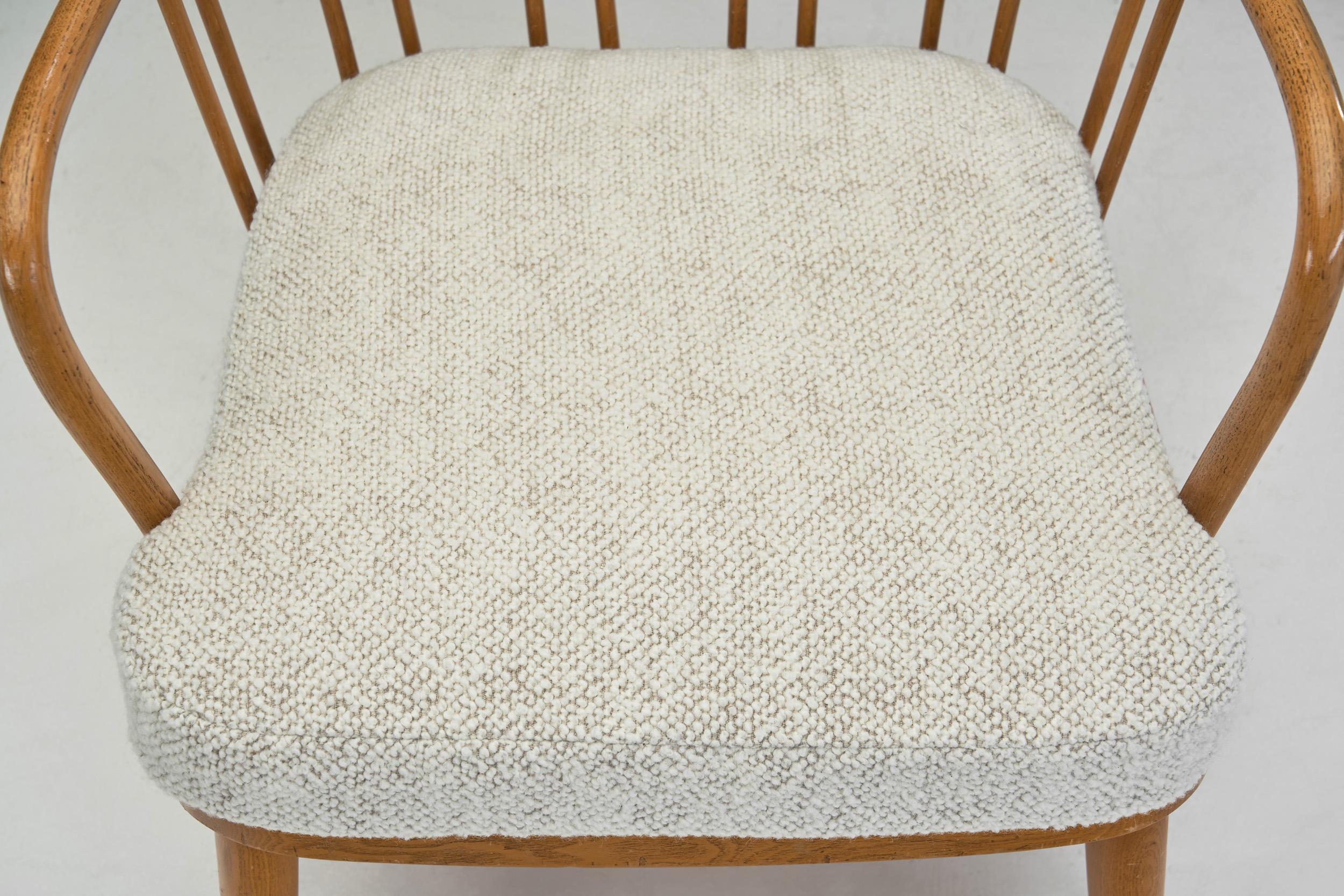 Loungesessel von Aage Herman Olsen für Fritz Hansen, Dänemark 1940er Jahre im Angebot 1