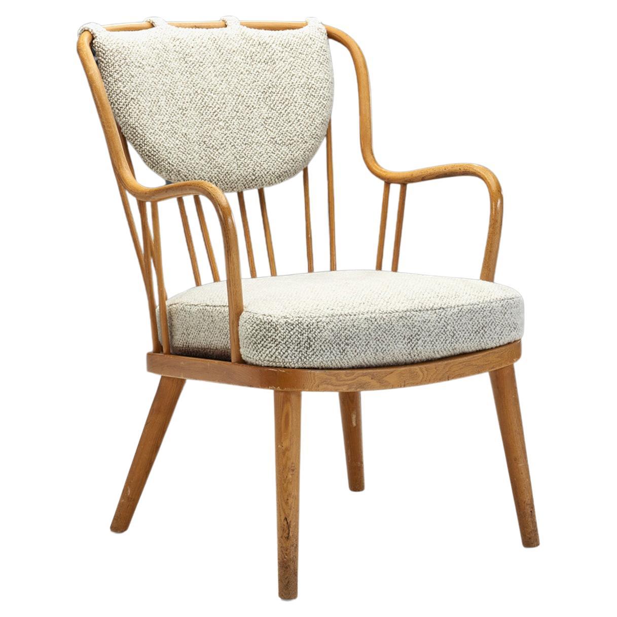 Loungesessel von Aage Herman Olsen für Fritz Hansen, Dänemark 1940er Jahre