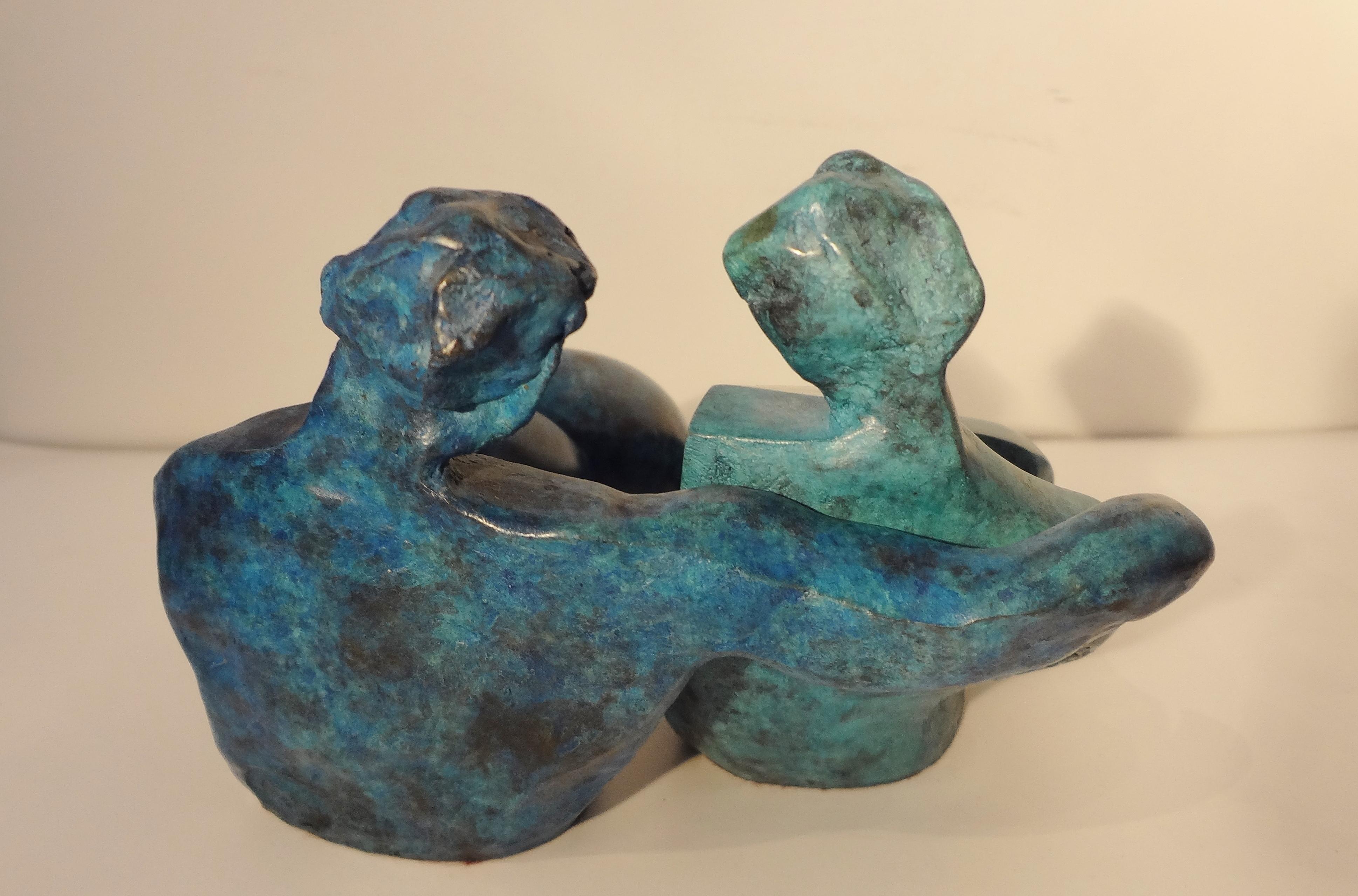 Contemporary The Lovers, Bronze Sculpture by Capo Di Feltre, 2000s For Sale