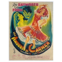 The Loves of Carmen 1948 French Grande Film Poster, Constantin Belinsky