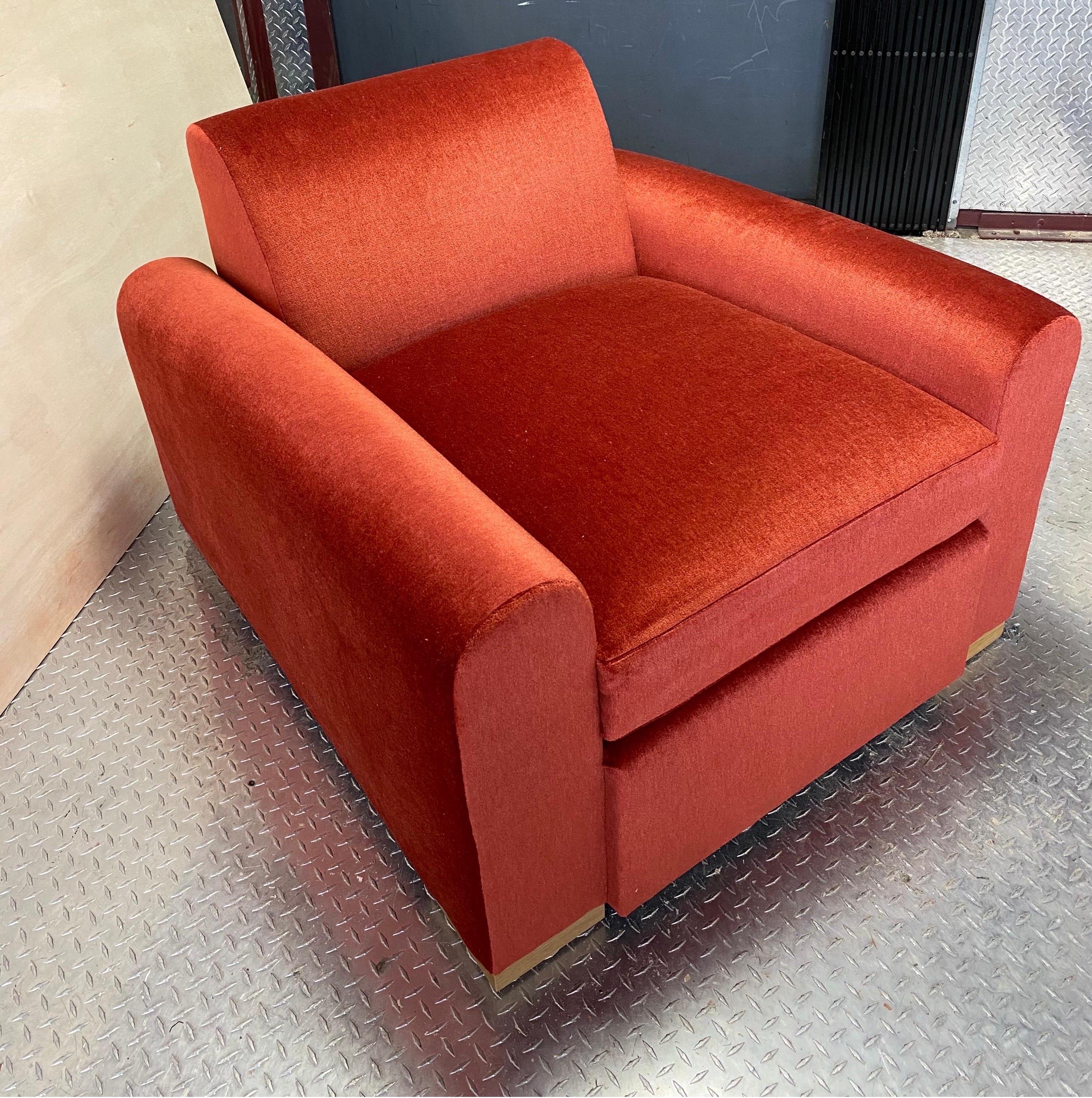 Art Deco Luberon Club Chair from The Francophile Collection For Sale