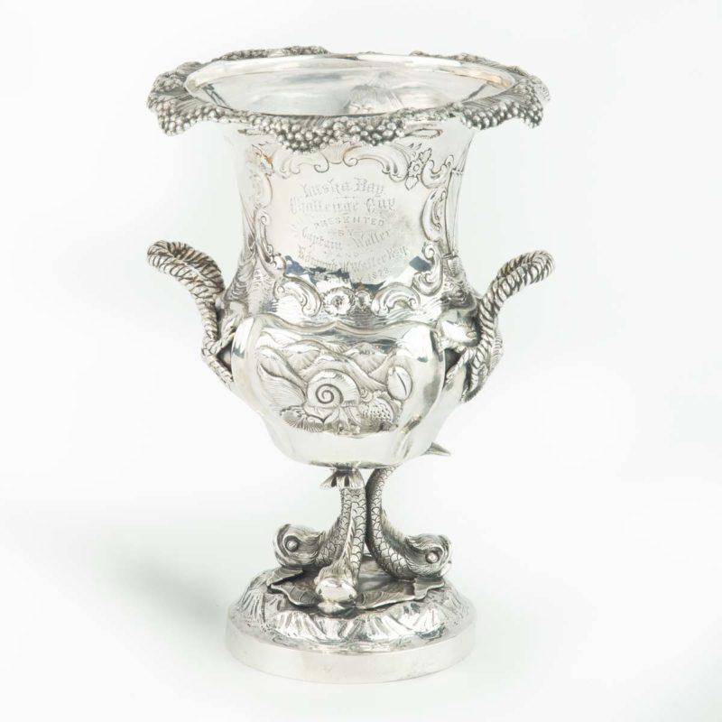 The Luska Bay Regatta Challenge Cup won by Surprise, 1878 In Good Condition For Sale In Lymington, Hampshire