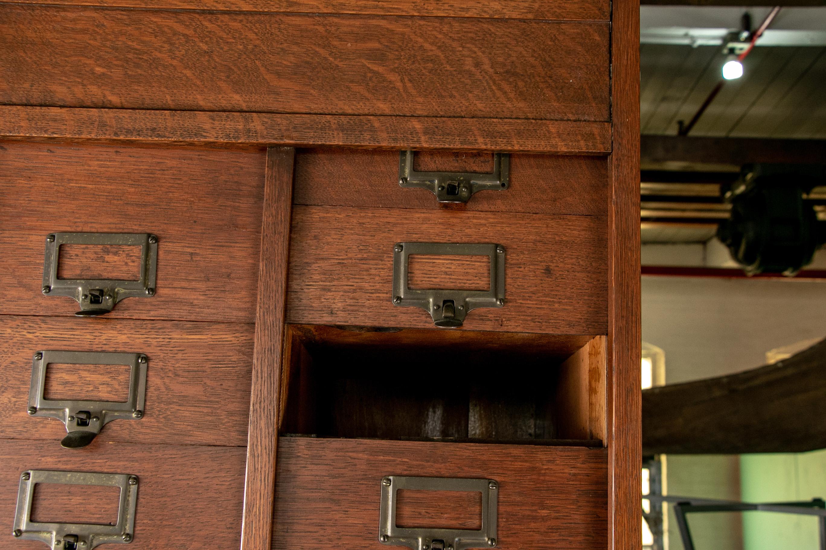 American The M. Ohmer's Sons Co. [Dayton, OH] Oak Cabinet File