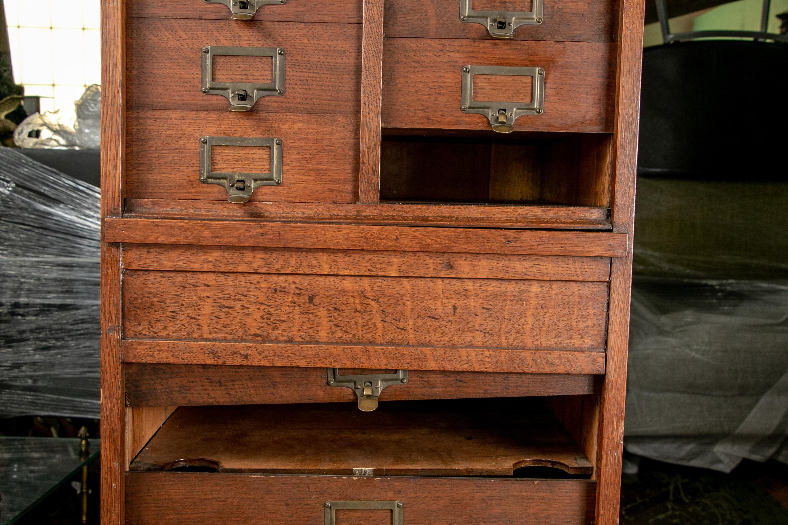 20th Century The M. Ohmer's Sons Co. [Dayton, OH] Oak Cabinet File