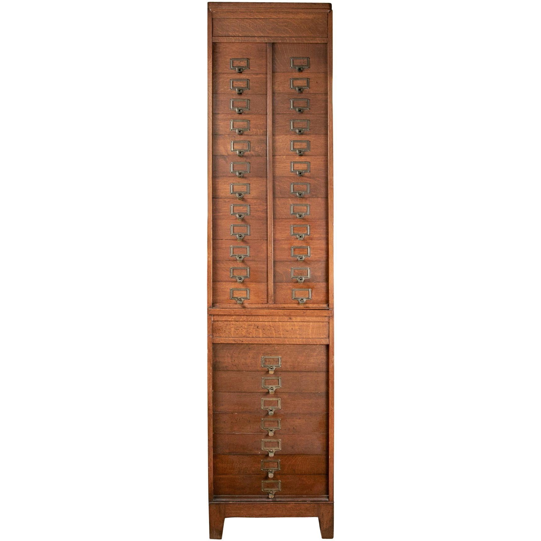 The M. Ohmer's Sons Co. [Dayton, OH] Oak Cabinet File