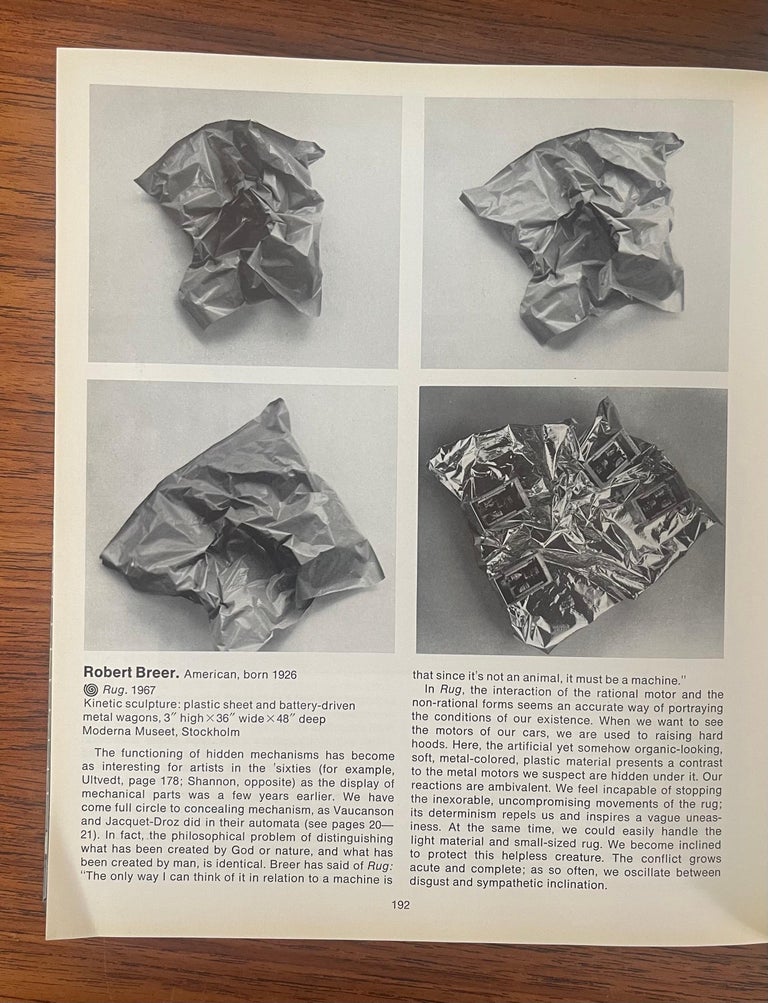 Aluminum “The Machine – Museum of Modern Art New York” Book by K.G. Pontus Hulten 1968 For Sale