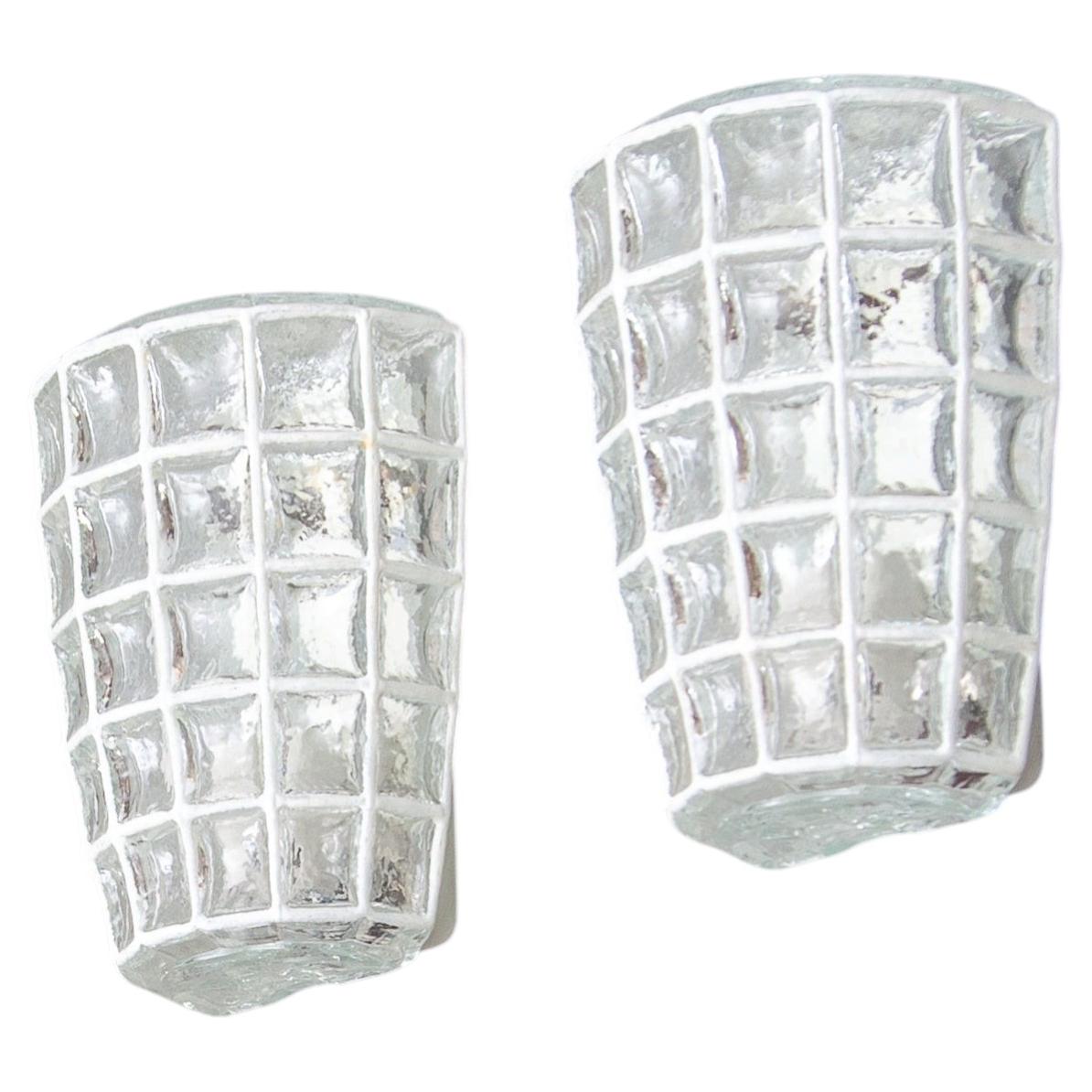 The Magic of Mid-Century Light: The Glashütte Limburg Wall Sconces Set of Four