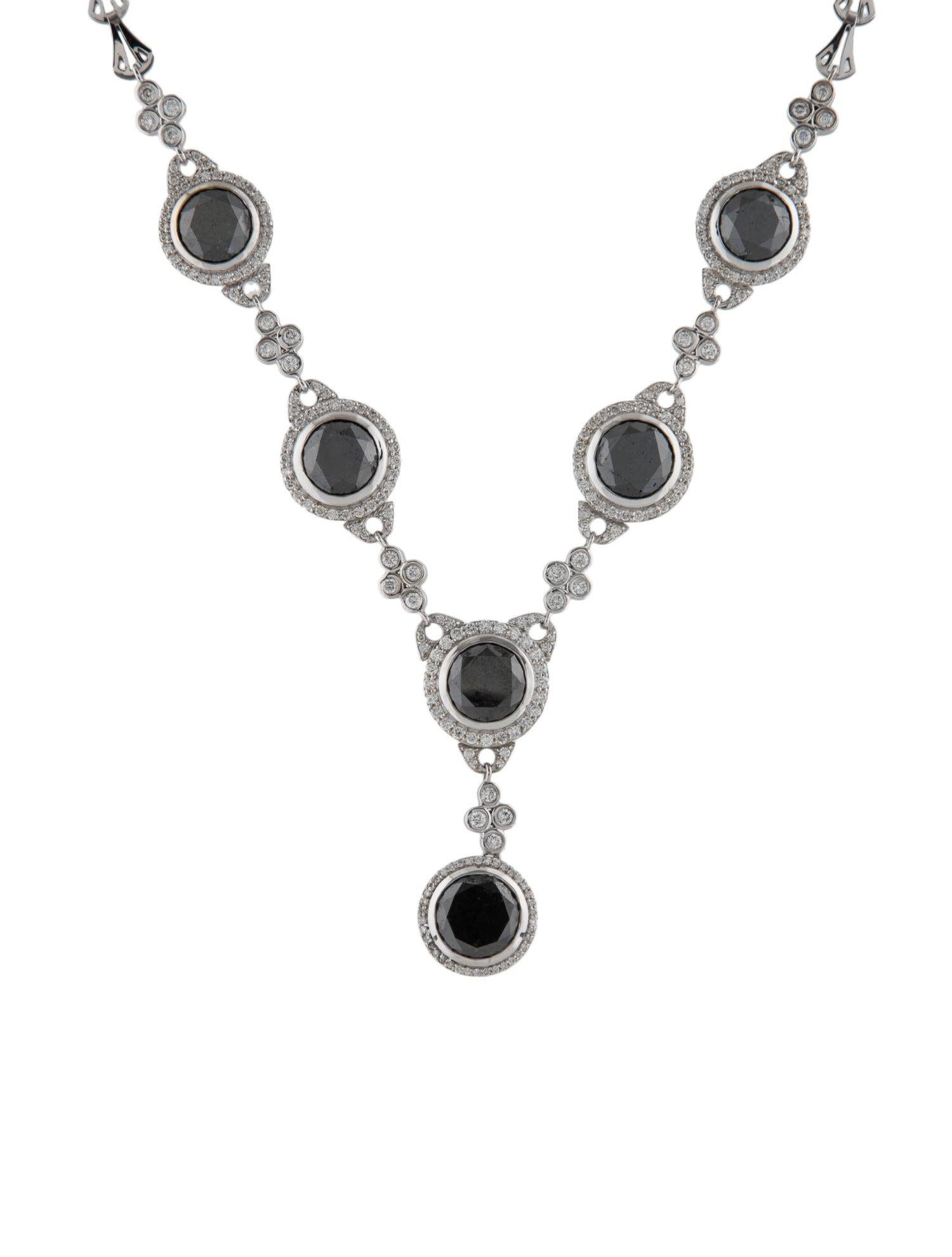 Luxuriöse 14K 32,23ctw Diamant-Anhänger-Halskette - Exquisite Statement-Schmuck (Brillantschliff) im Angebot