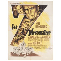 'The Magnificent Seven' 1960 French Grande Film Poster