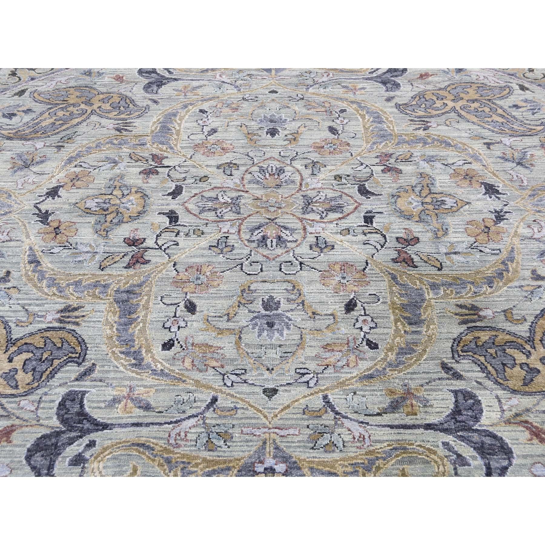 The Maharaja Pure Silk with Oxidized Wool Hand Knotted Oriental Rug 2