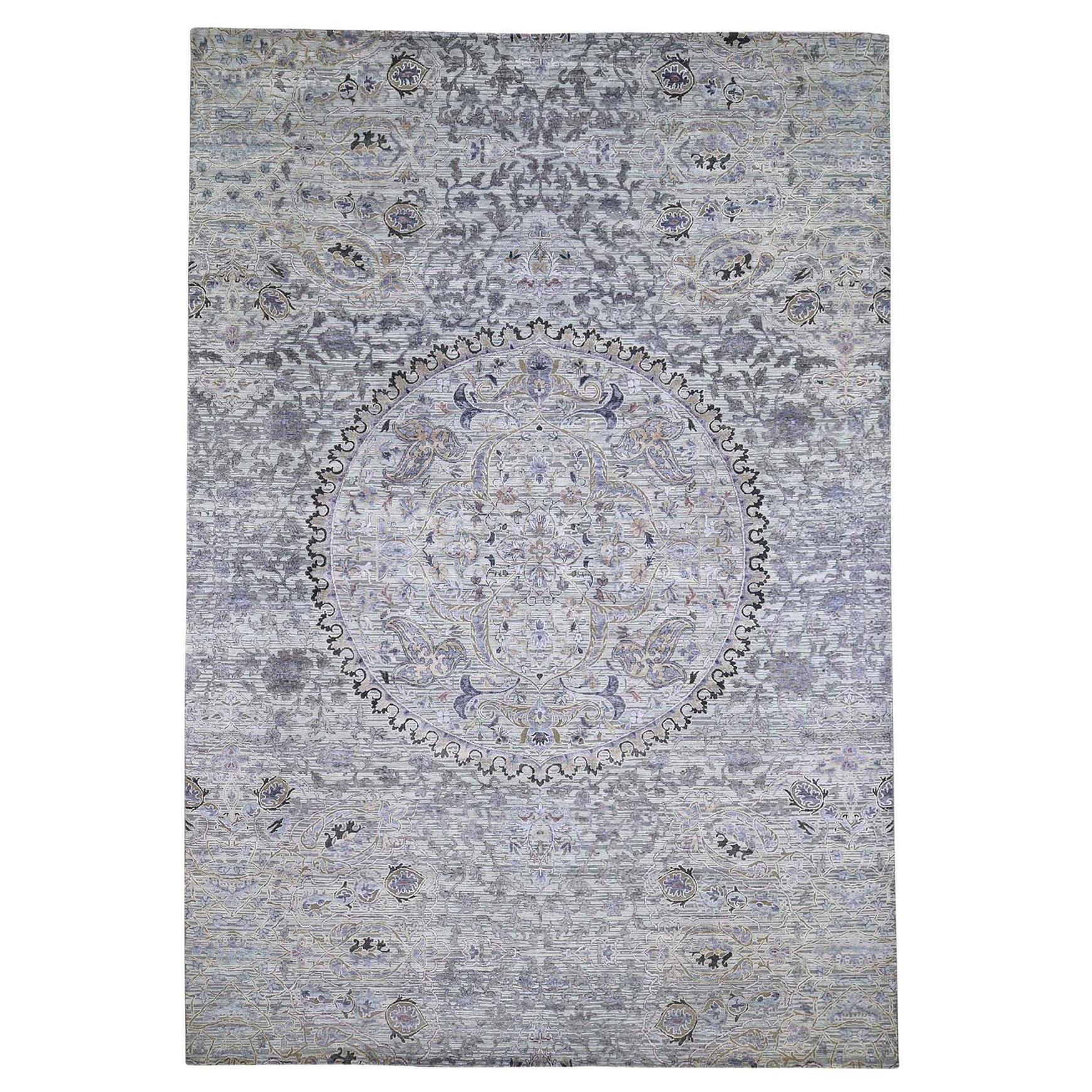 The Maharaja Pure Silk with Oxidized Wool Hand Knotted Oriental Rug