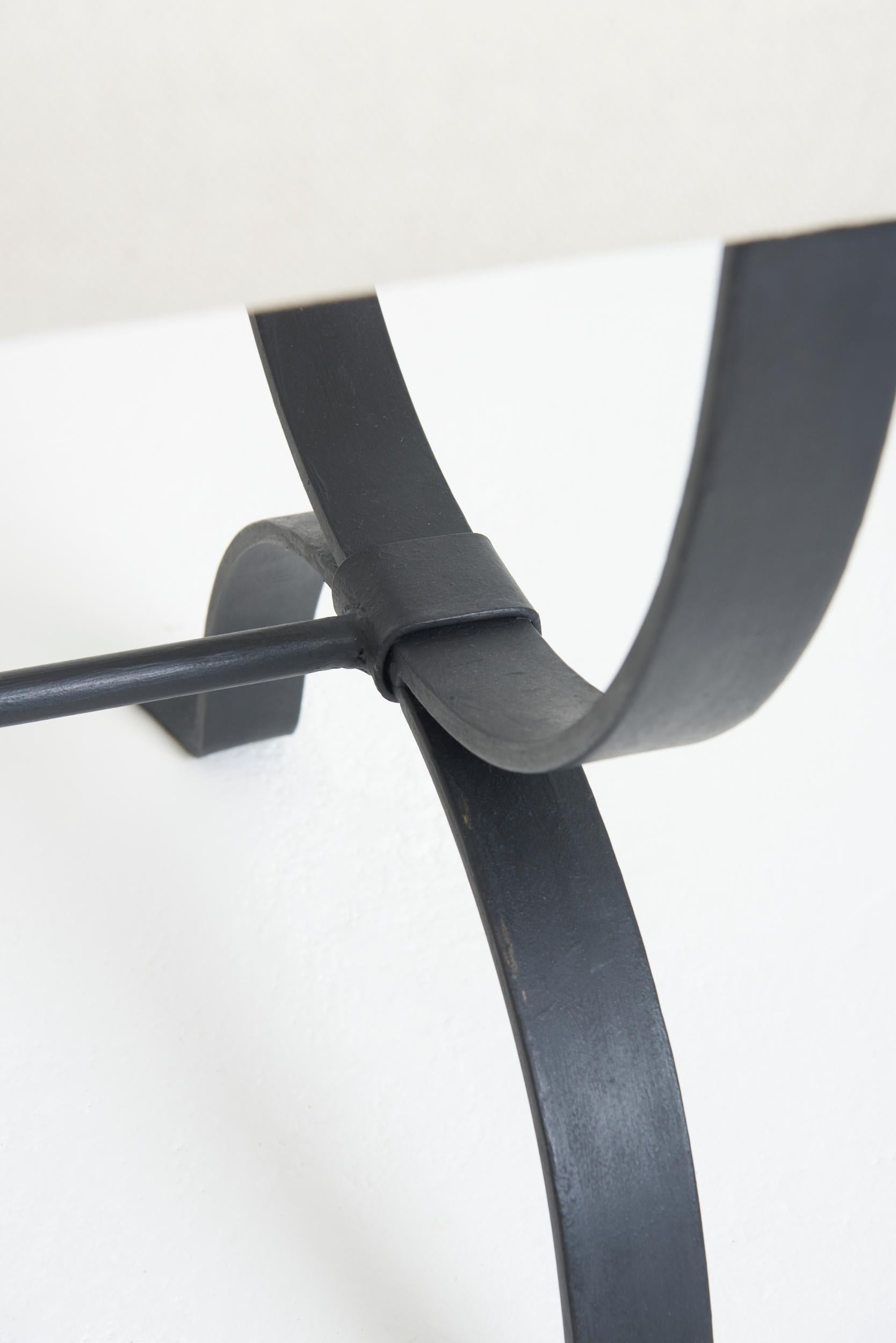 Fabric The 'Mahón' long stool, by Dorian Caffot de Fawes For Sale