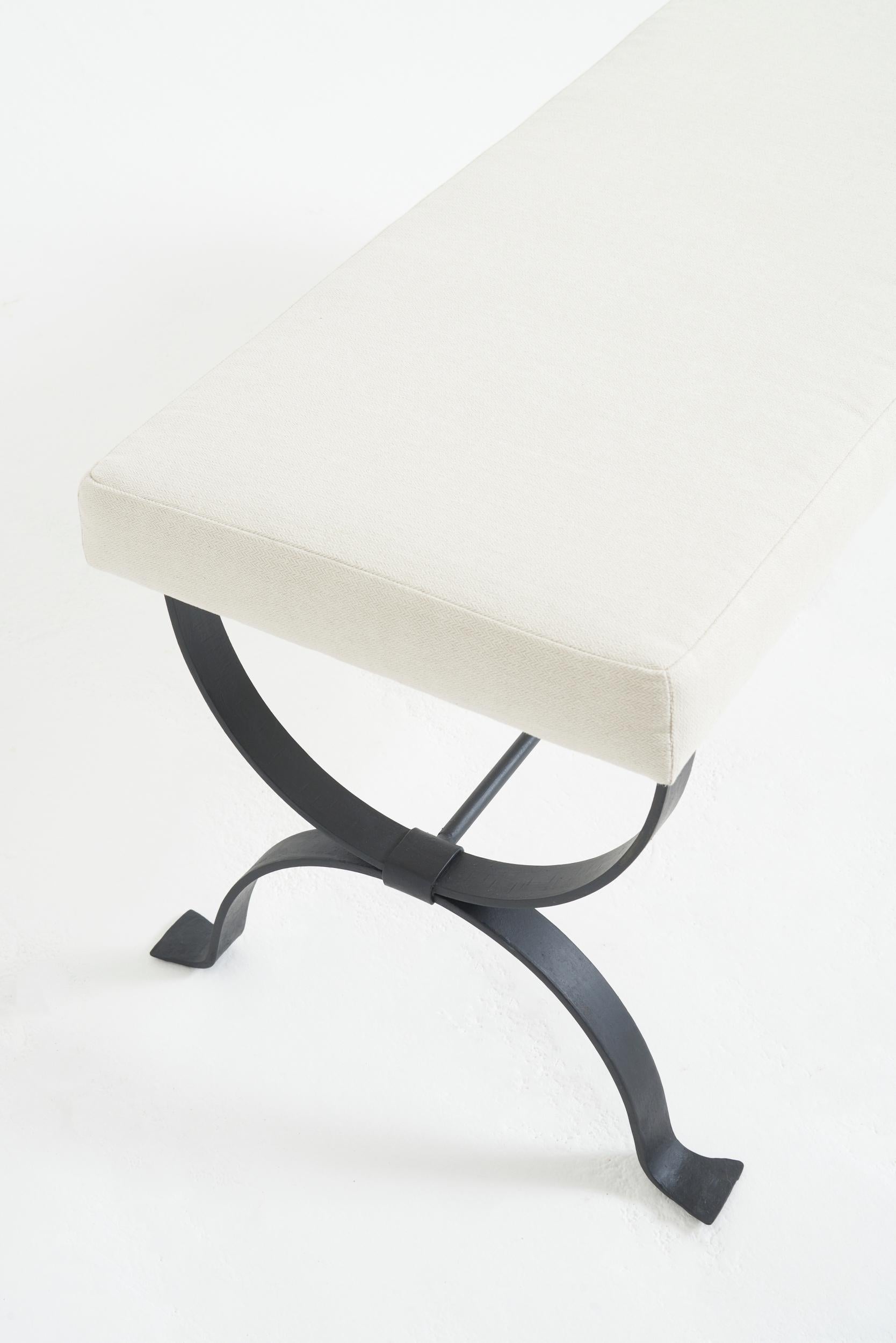 The 'Mahón' long stool, by Dorian Caffot de Fawes For Sale 3