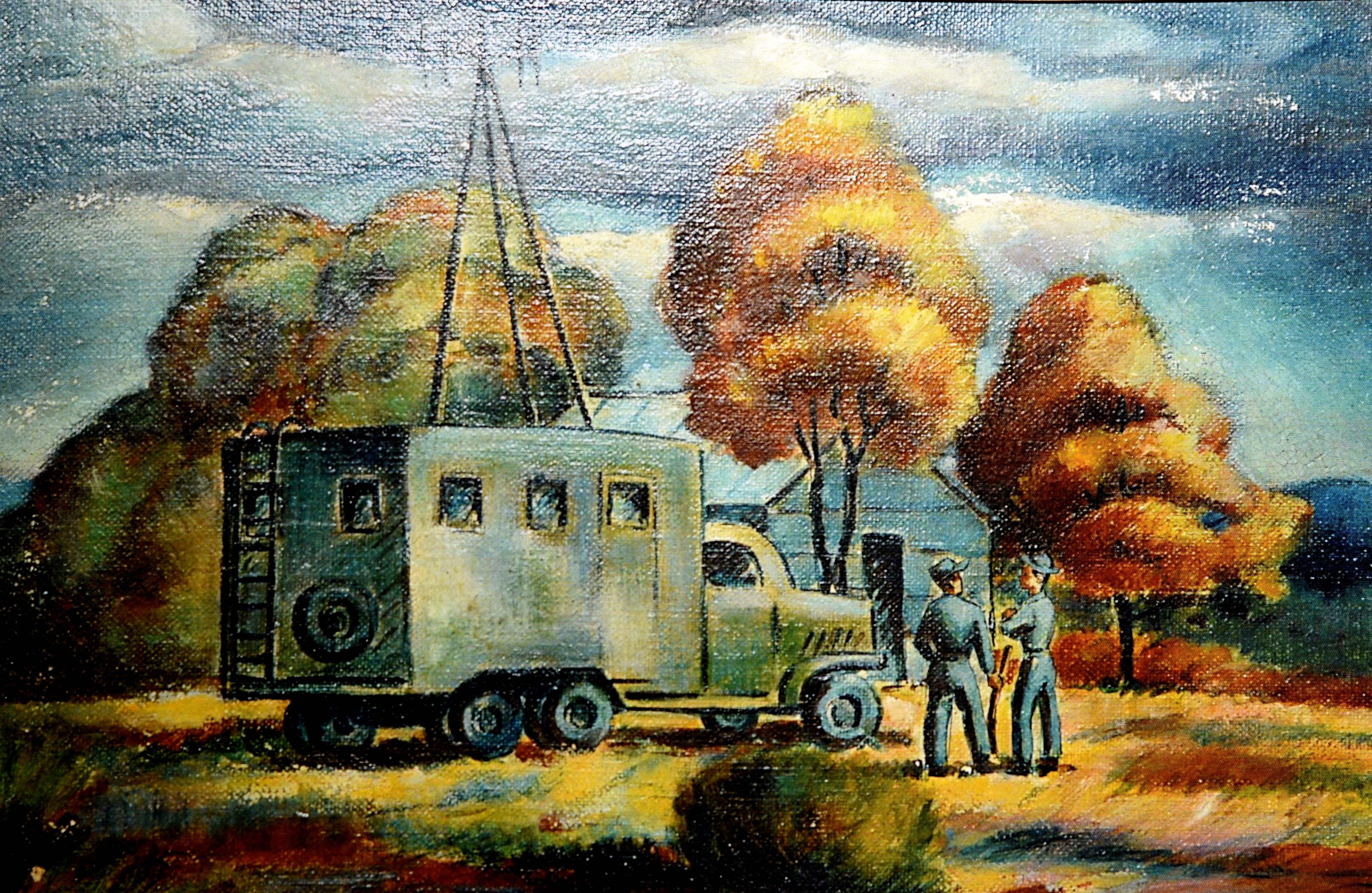 Making of an American Army: Das Kunstwerk von Frederick Counsel aus dem Zweiten Weltkrieg im Angebot 5