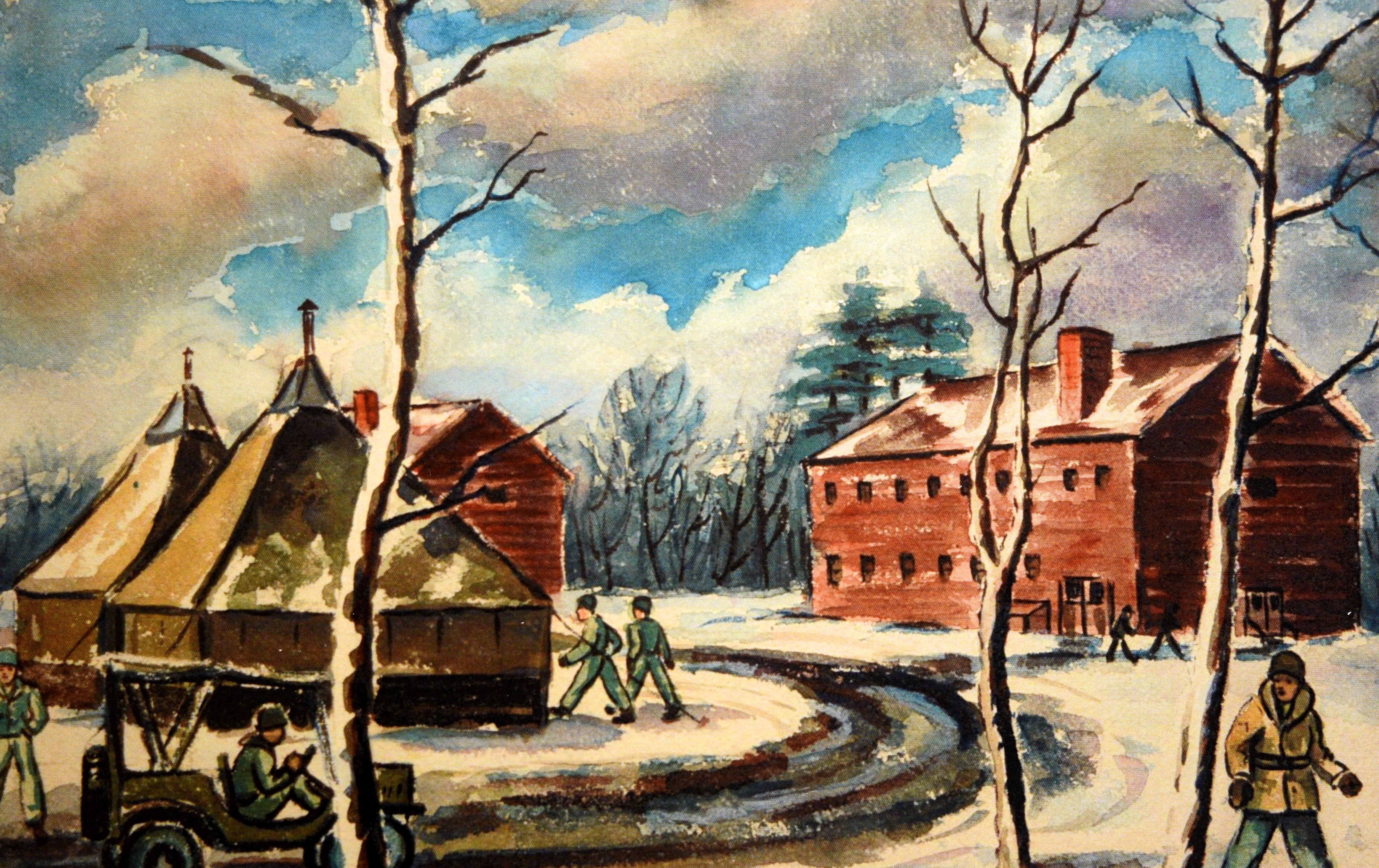 Making of an American Army: Das Kunstwerk von Frederick Counsel aus dem Zweiten Weltkrieg im Angebot 8