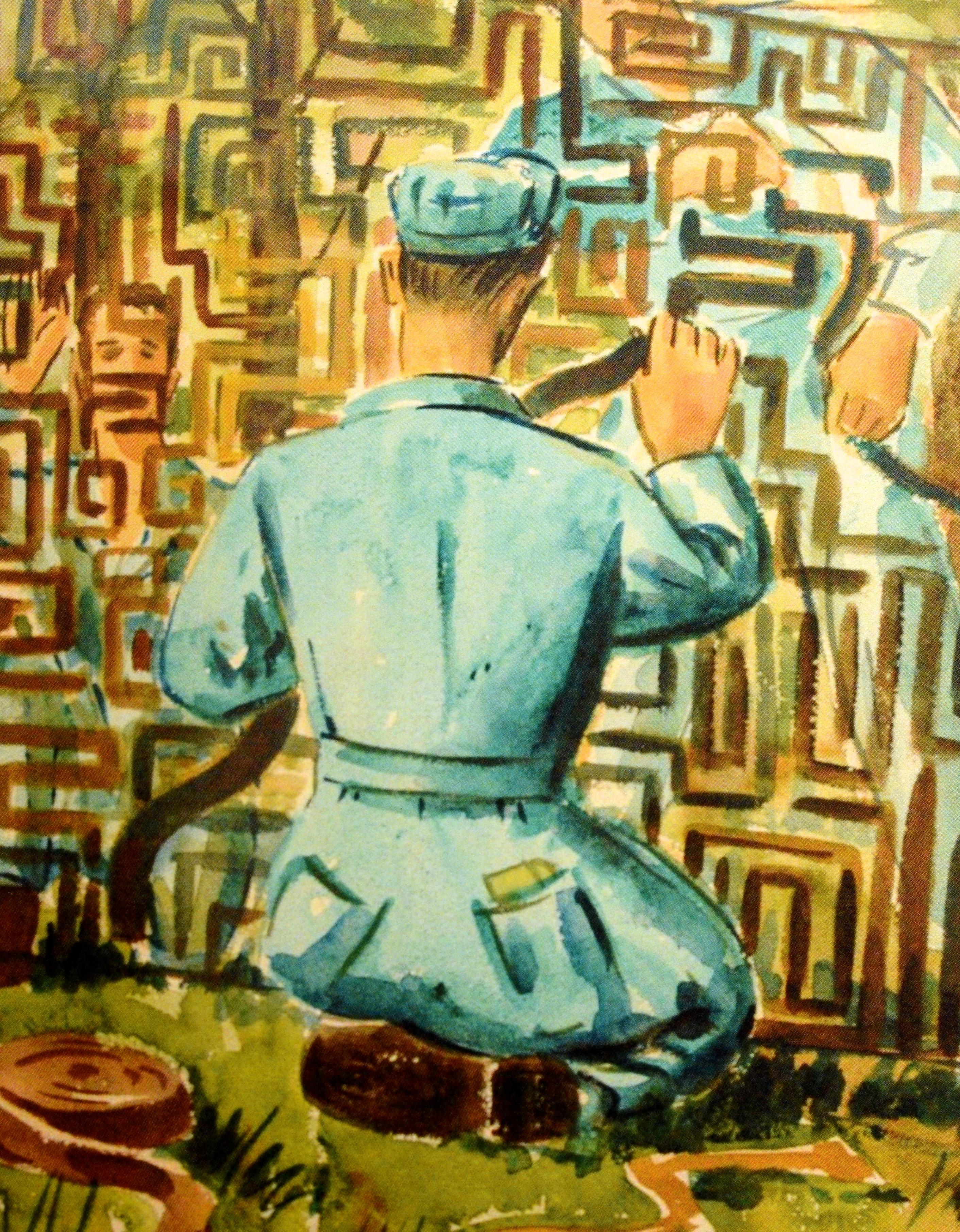Making of an American Army: Das Kunstwerk von Frederick Counsel aus dem Zweiten Weltkrieg im Angebot 12