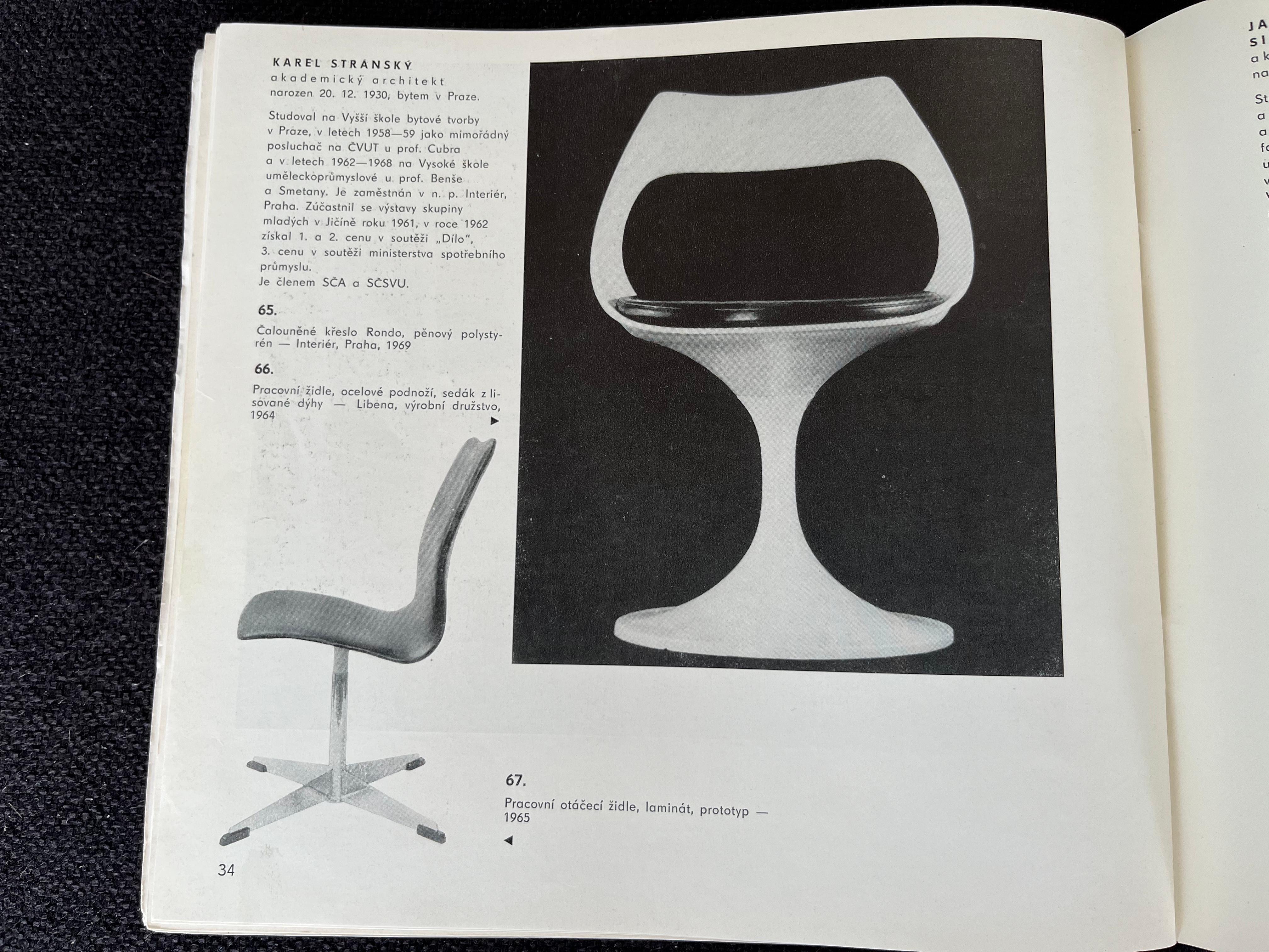Man and Chair 'Furniture Book, Catalogue', 1970 / Czechoslovakia In Good Condition For Sale In Praha, CZ