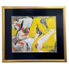 "the Man and the Big Blonde" by Willem de Kooning