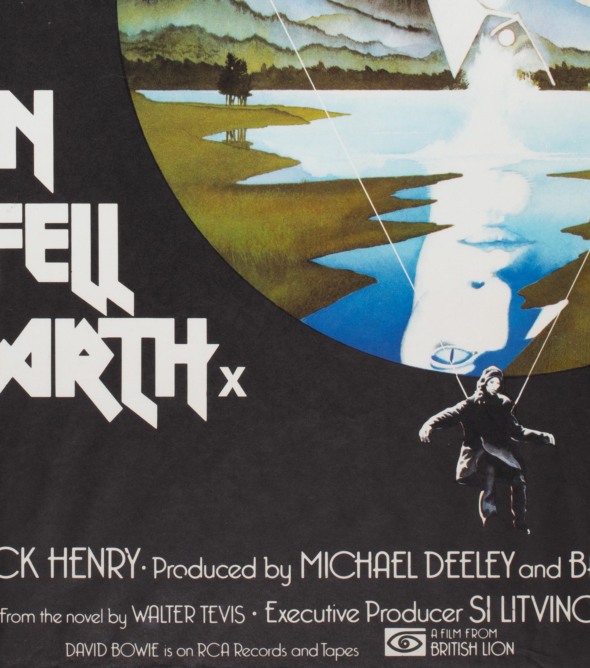 The Man Who Fell To Earth 1976 Rolled UK Quad Film Poster, Vic Fair For Sale 1
