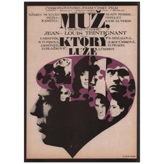 Vintage The Man Who Lies 1968 Czech A3 Film Poster