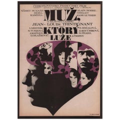 L'uomo che mente 1968 Manifesto cinematografico ceco A3