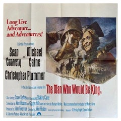 Vintage Man Who Would Be King, Unframed Poster, 1975