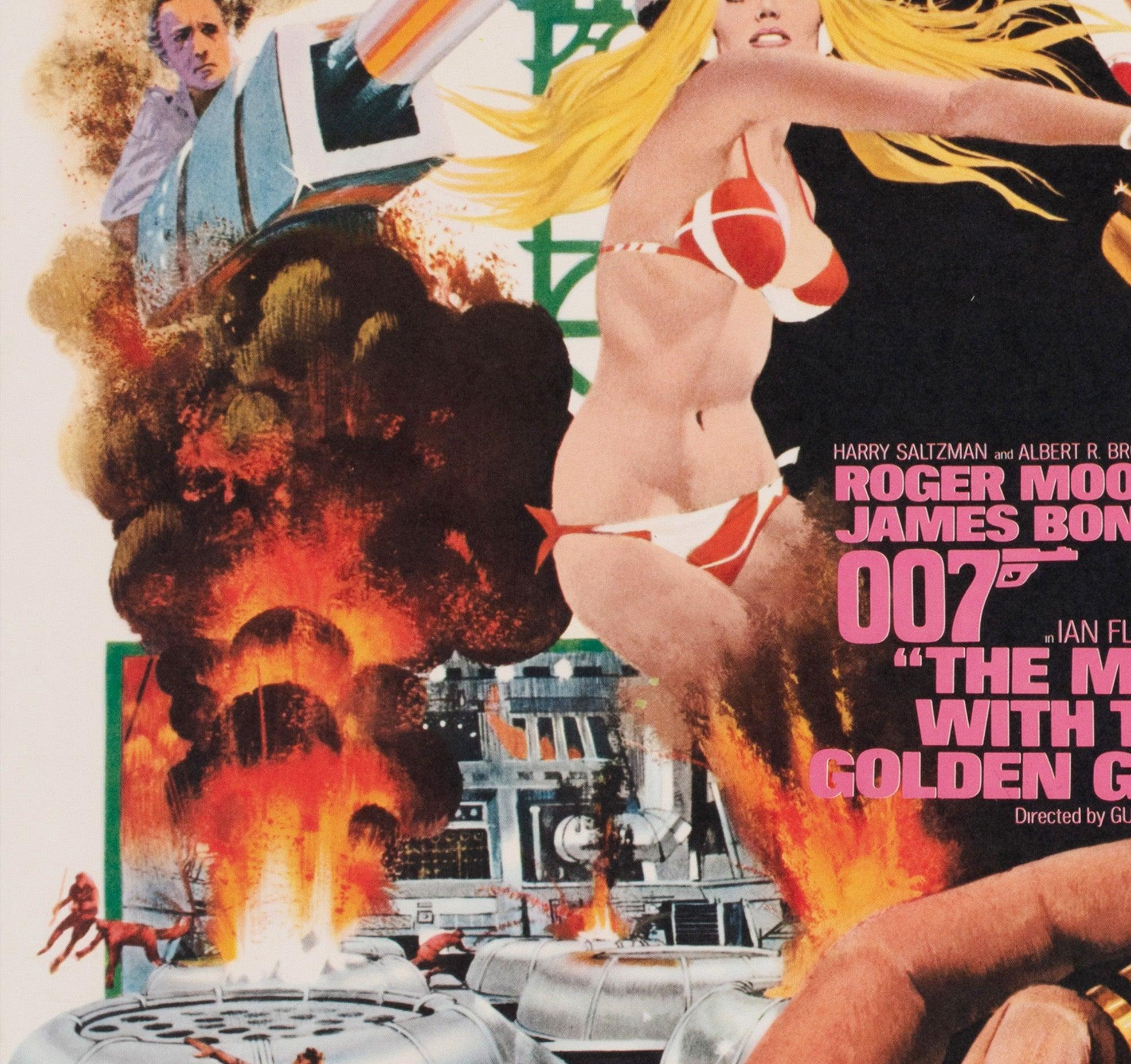 Paper The Man With a Golden Gun 1973 Japanese B2 Film Poster, Robert McGinnis For Sale